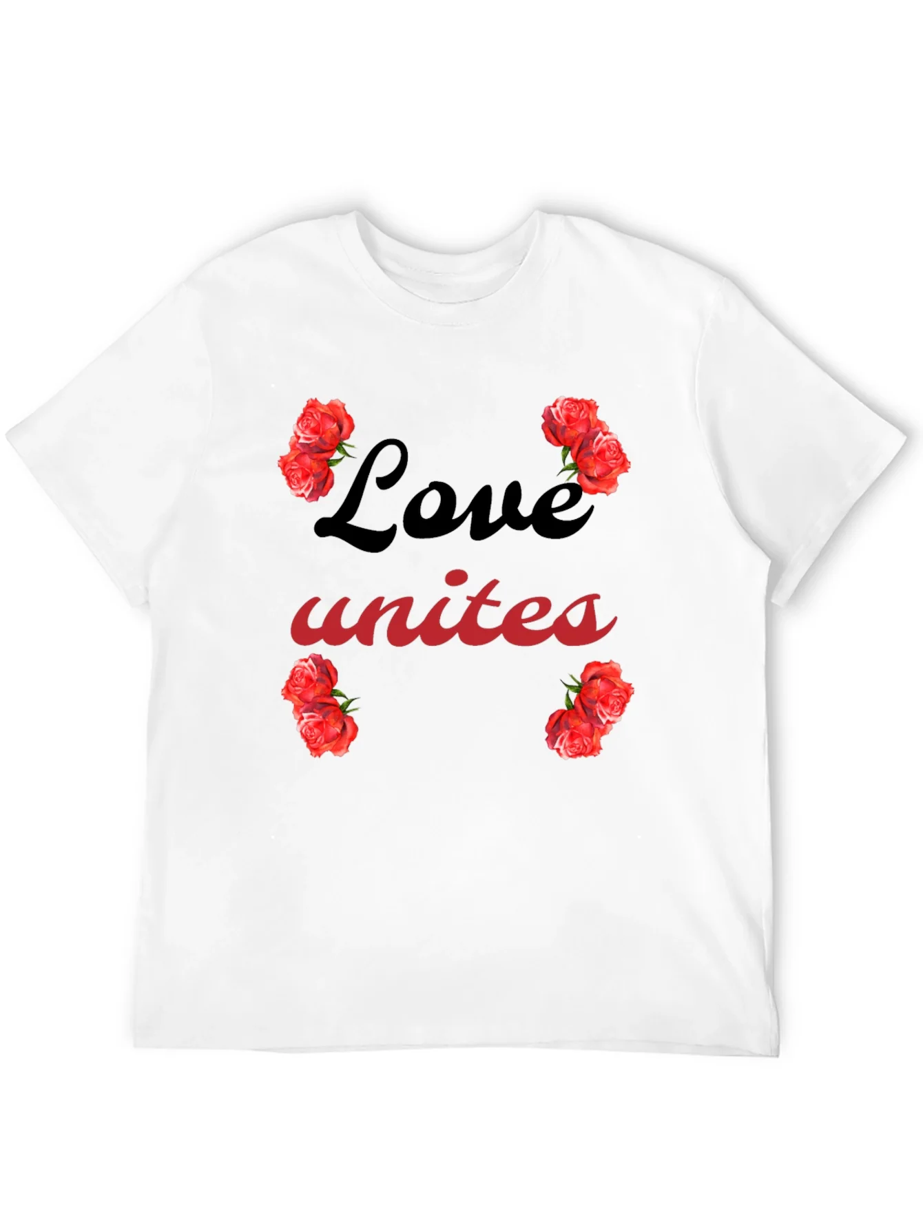 Love Unites Roses Graphic T-Shirt