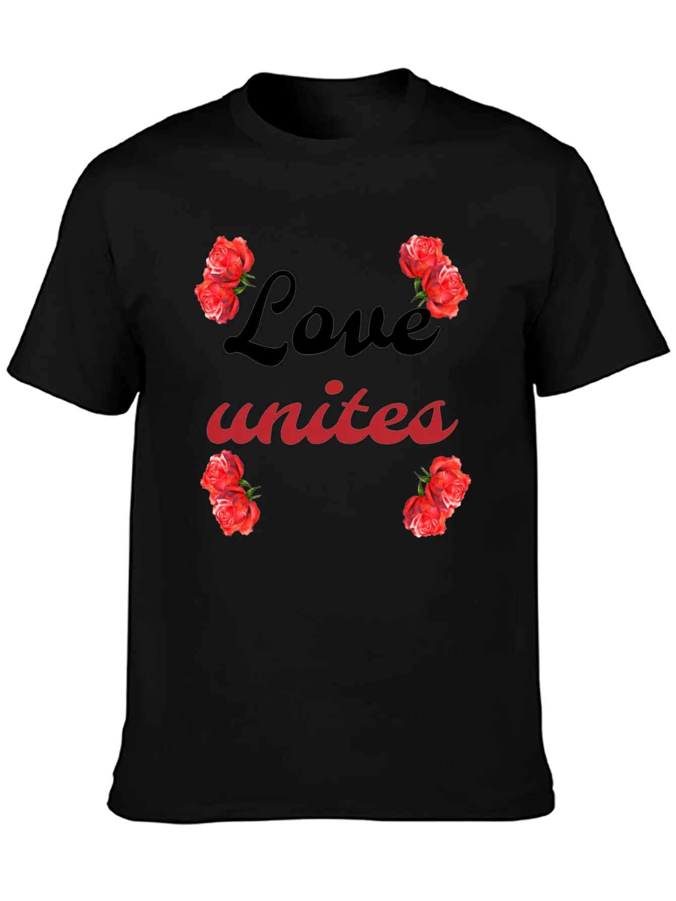 Love Unites Roses Graphic T-Shirt
