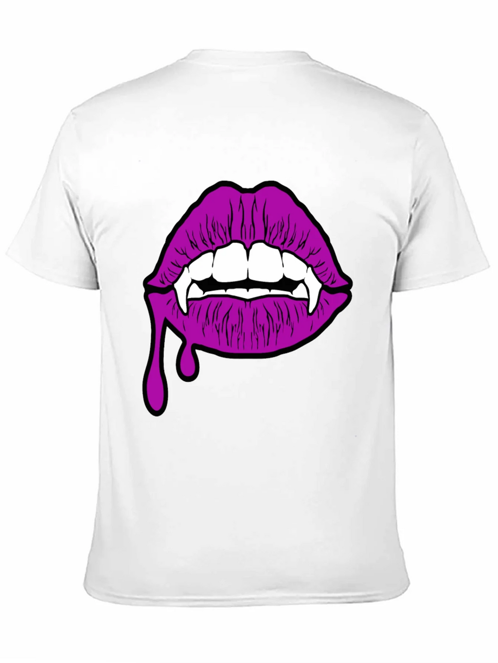 Vampire Lips T-Shirt - Black Graphic Tee
