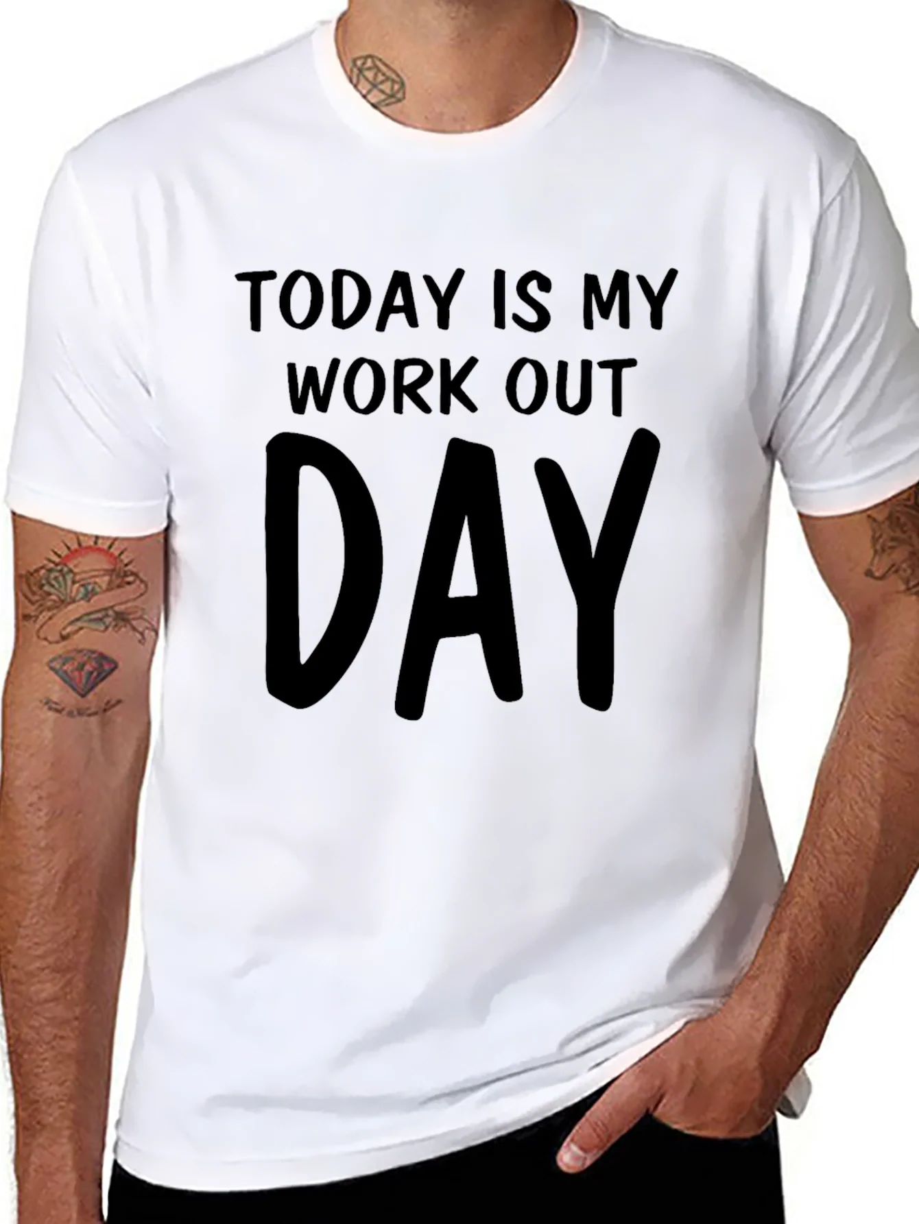 Workout Day Black T-Shirt