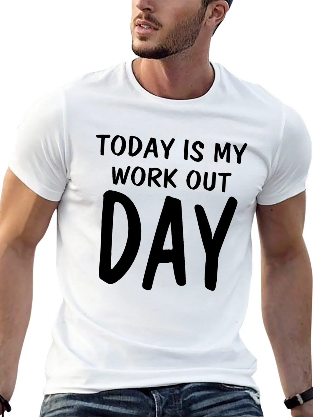 Workout Day Black T-Shirt