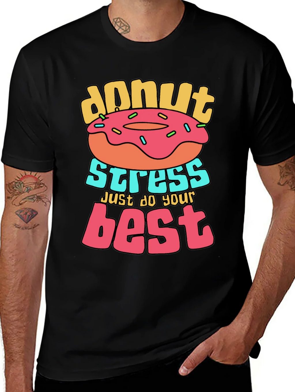 Donut Stress T-Shirt Graphic Tee