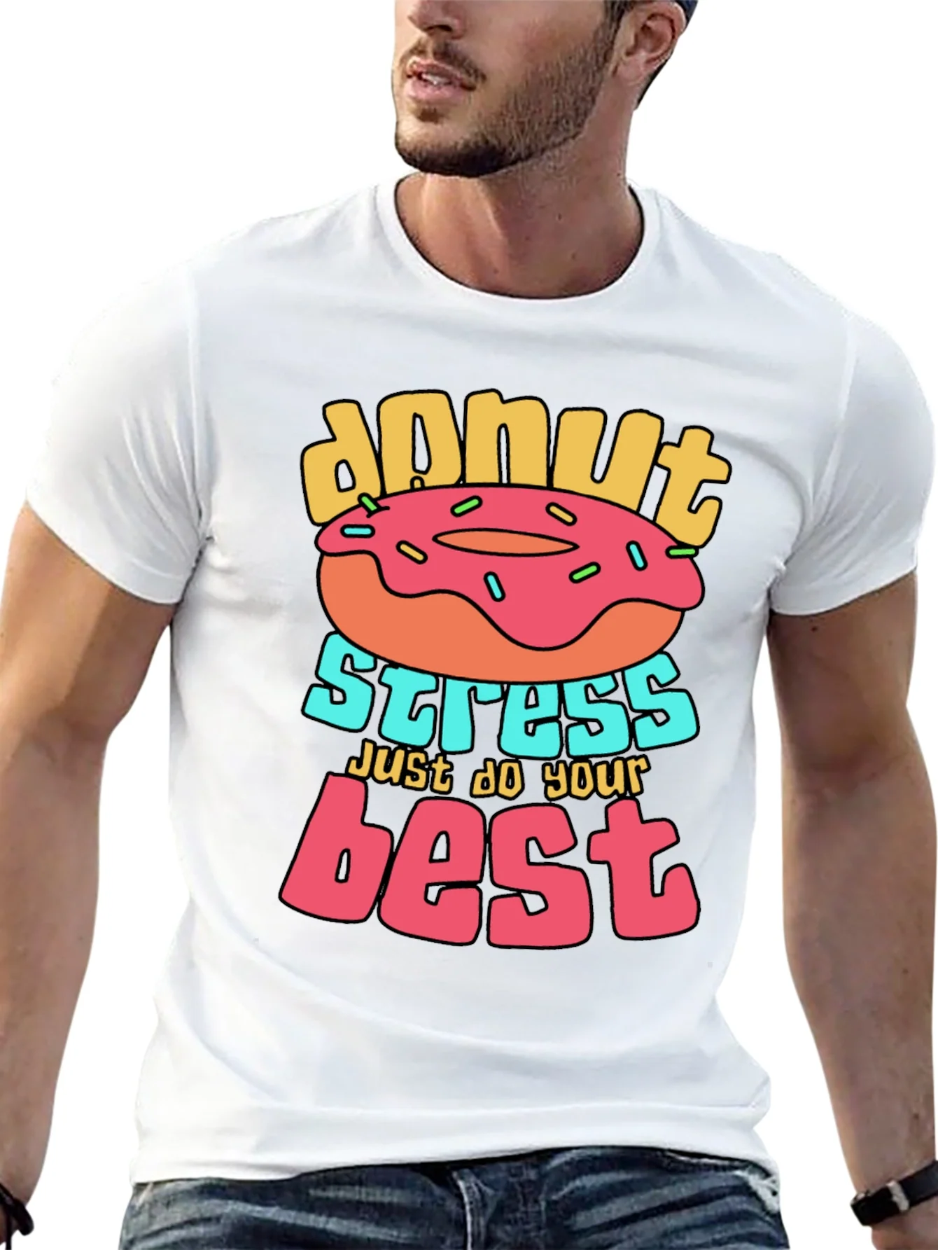 Donut Stress T-Shirt Graphic Tee