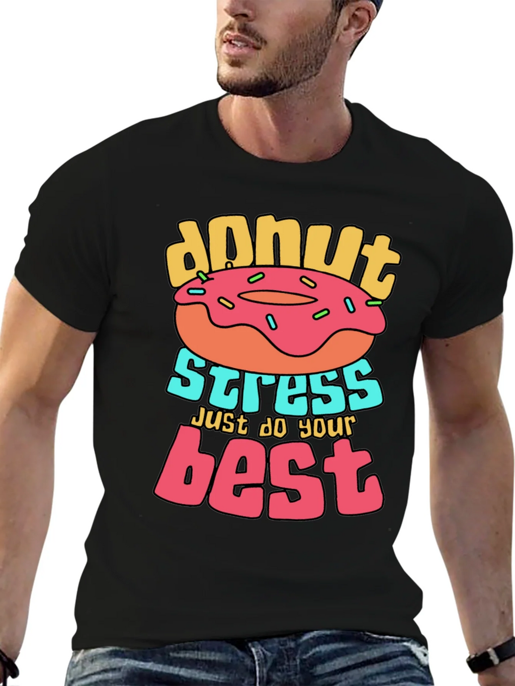 Donut Stress T-Shirt Graphic Tee