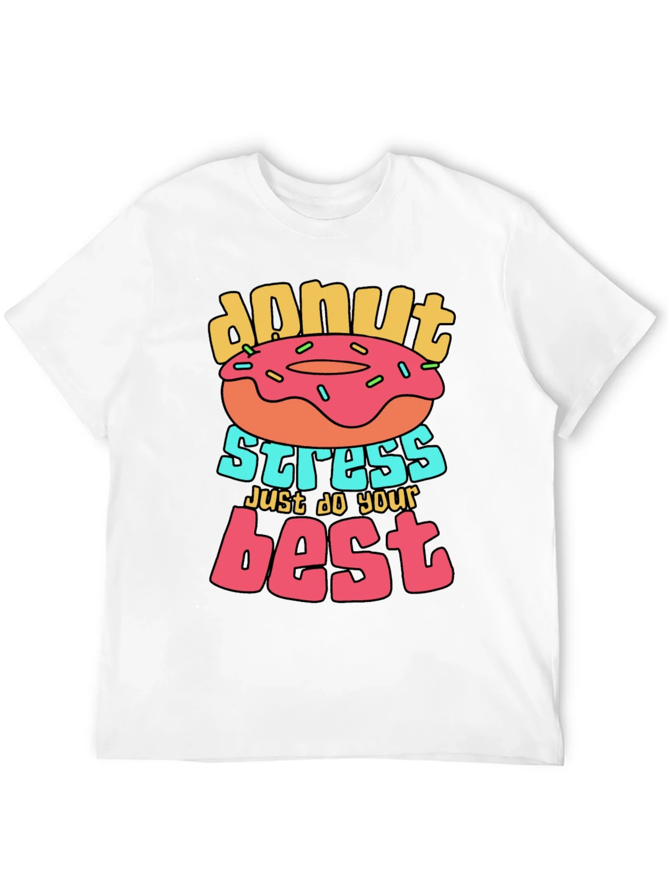 Donut Stress T-Shirt Graphic Tee