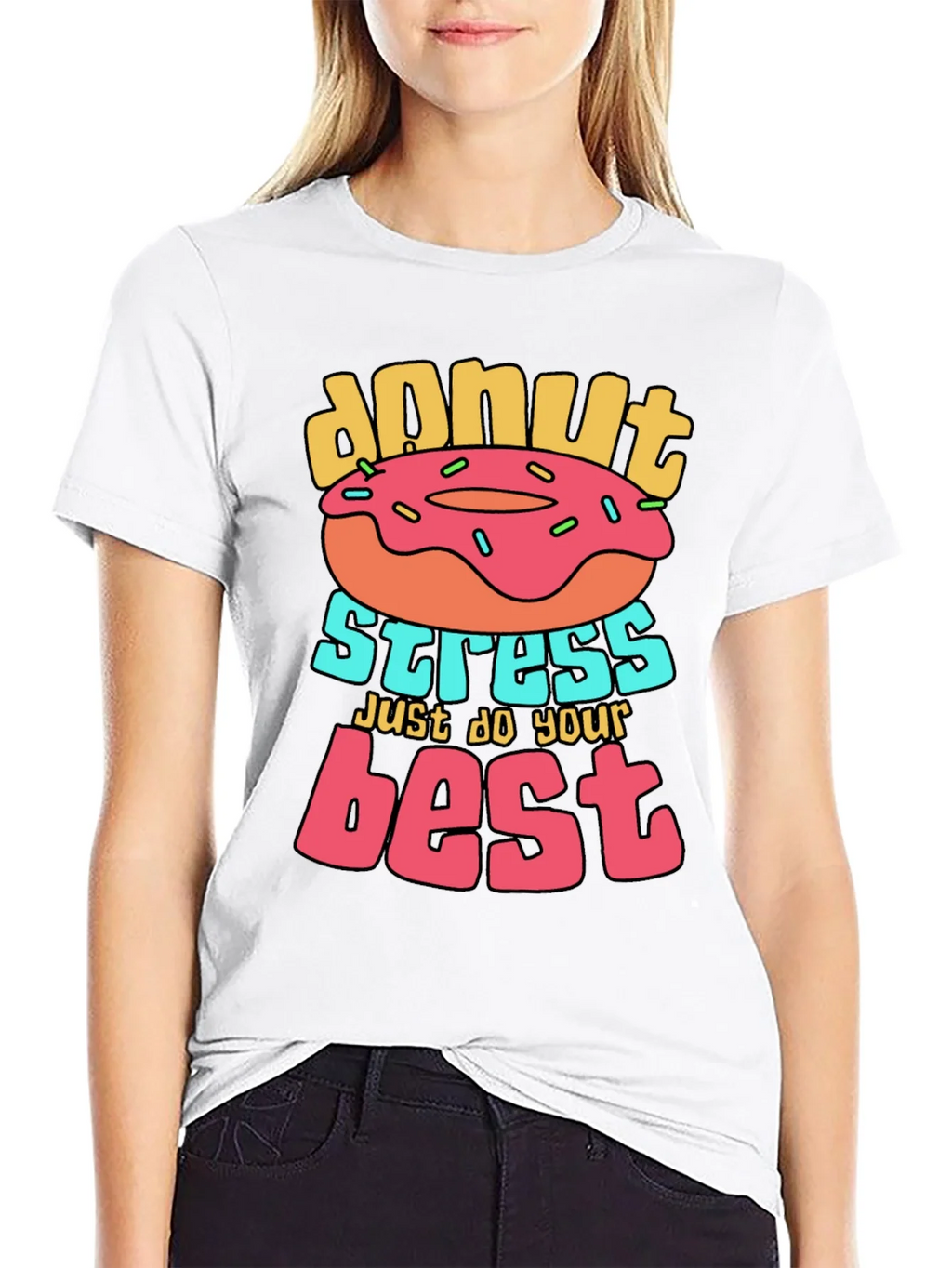 Donut Stress T-Shirt Graphic Tee