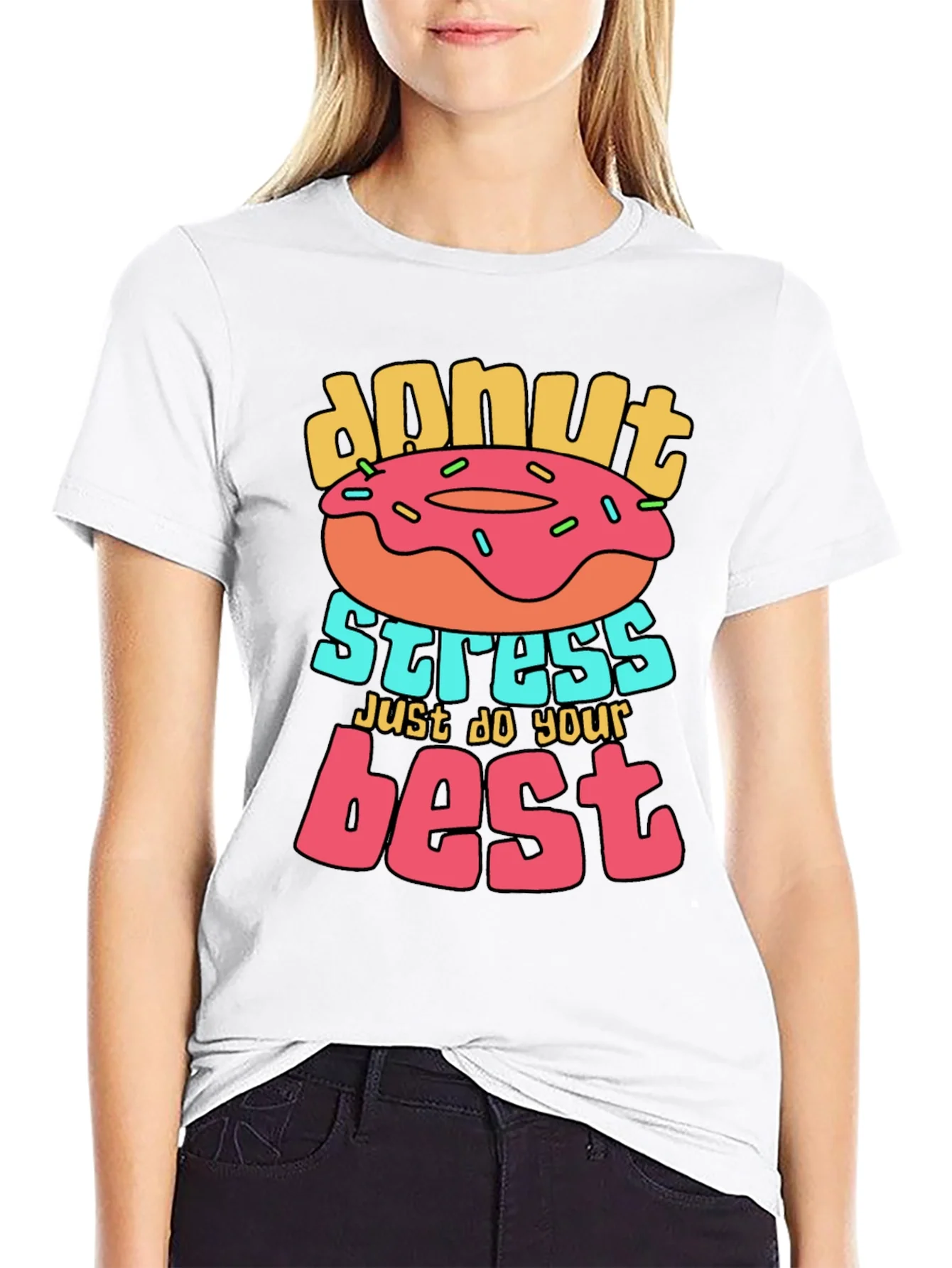 Donut Stress T-Shirt Graphic Tee