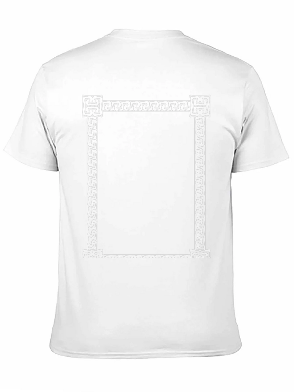 Greek Key Border Black T-Shirt