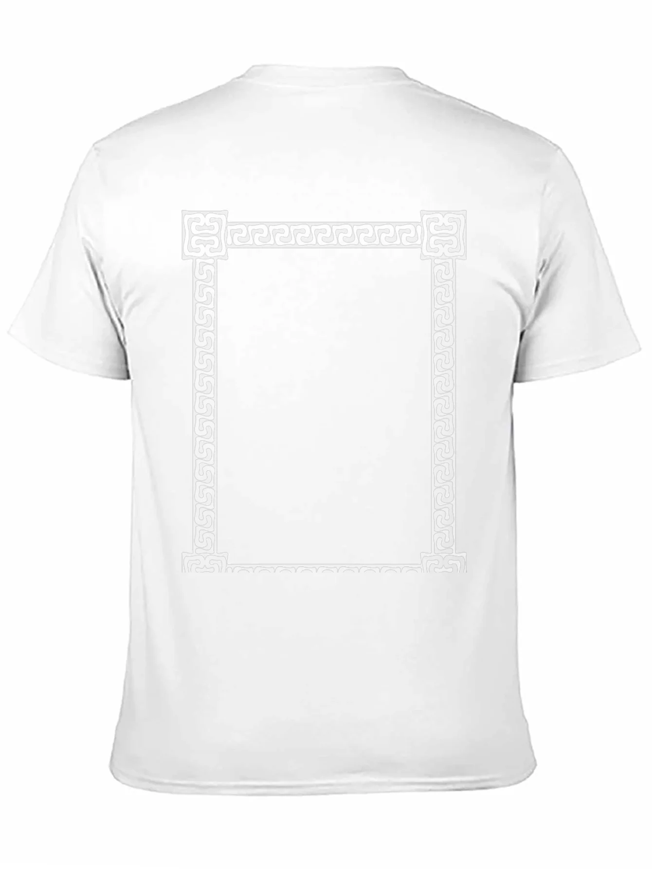 Greek Key Border Black T-Shirt