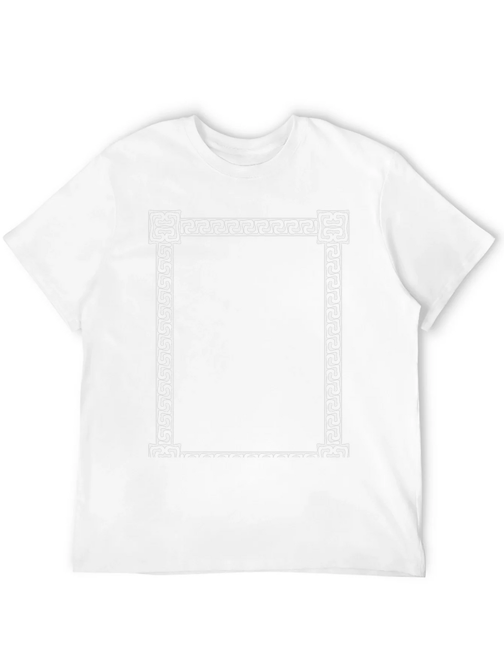 Greek Key Border Black T-Shirt
