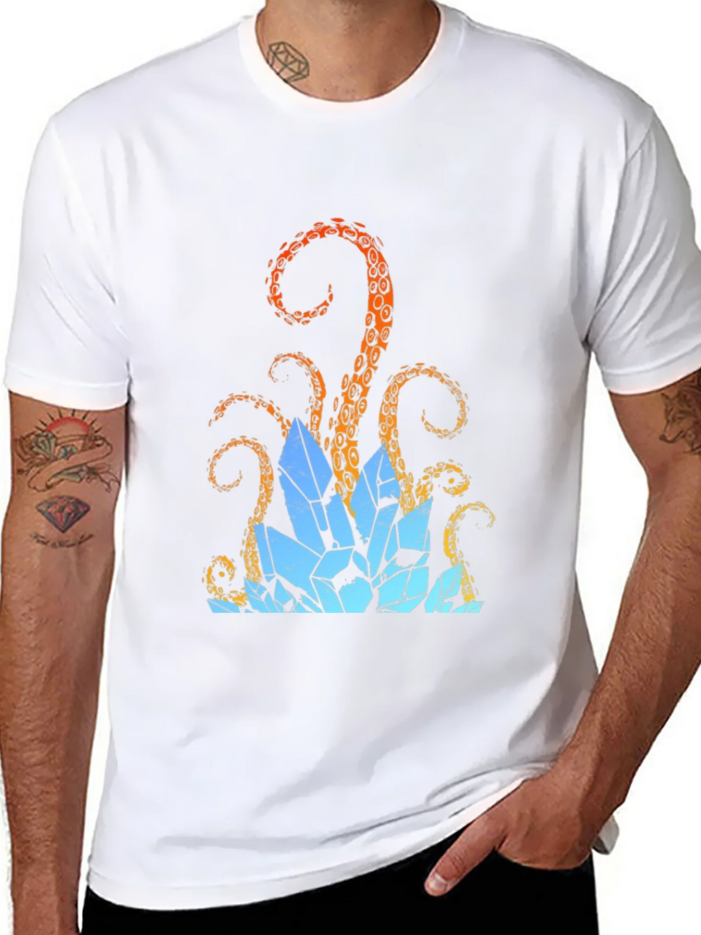 Octopus Crystal T-Shirt - Kraken Tee