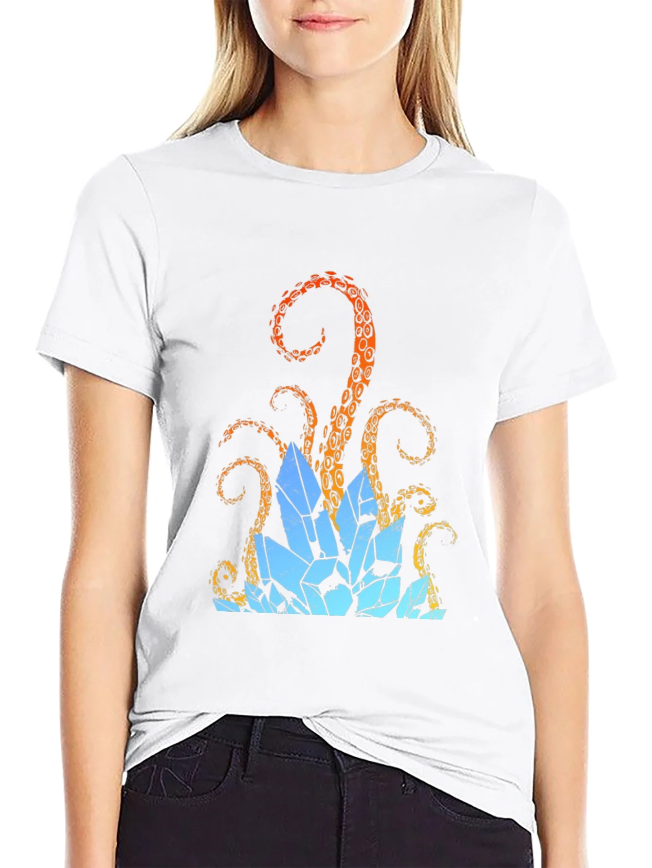 Octopus Crystal T-Shirt - Kraken Tee