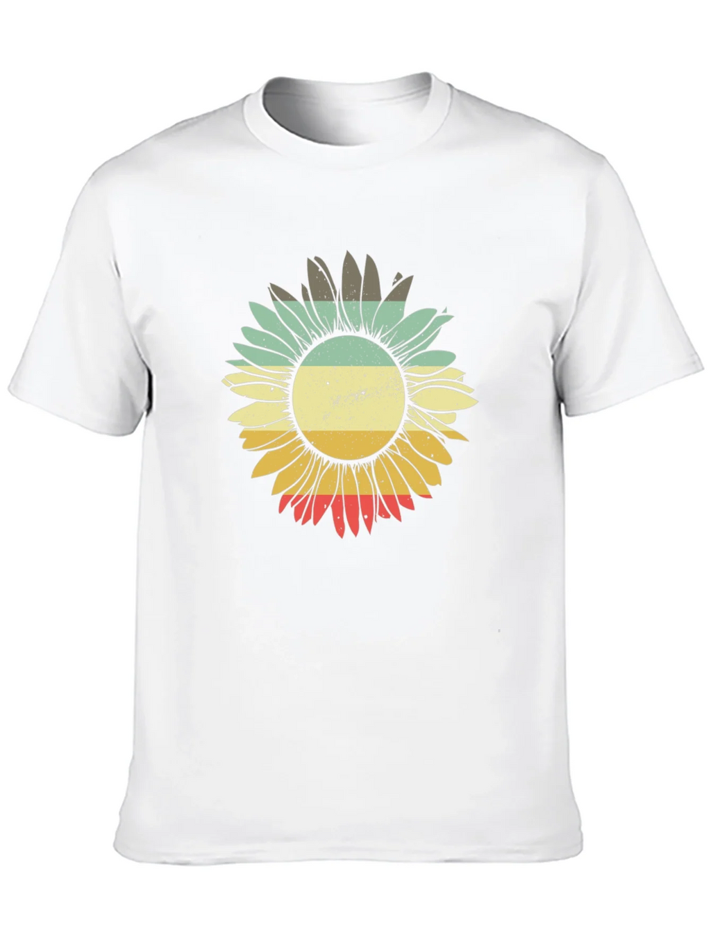 Retro Sunflower Graphic Tee - Comfort Fit