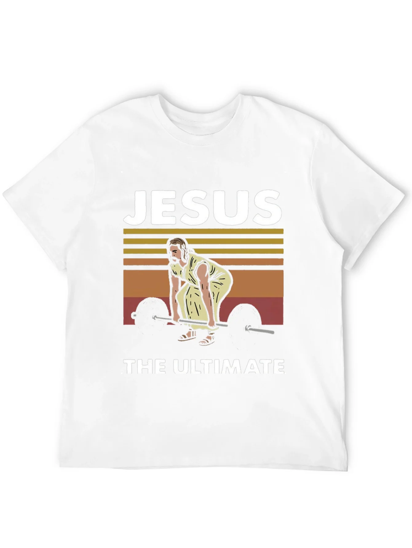 Jesus The Ultimate Weightlifter Graphic Tee