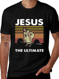 Jesus The Ultimate Weightlifter Graphic Tee