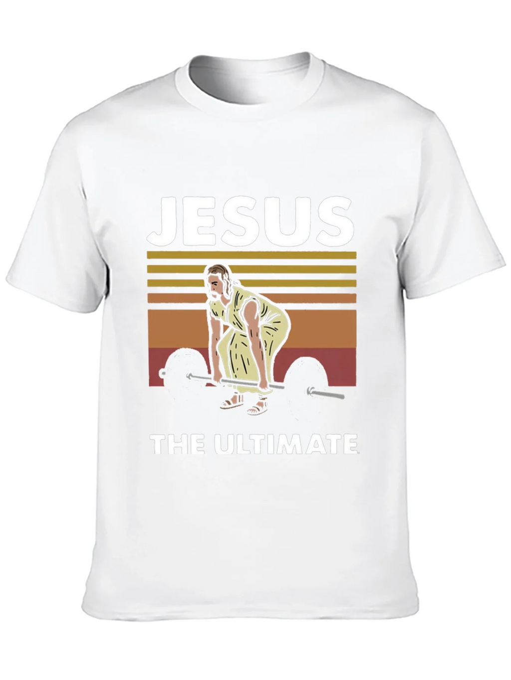 Jesus The Ultimate Weightlifter Graphic Tee