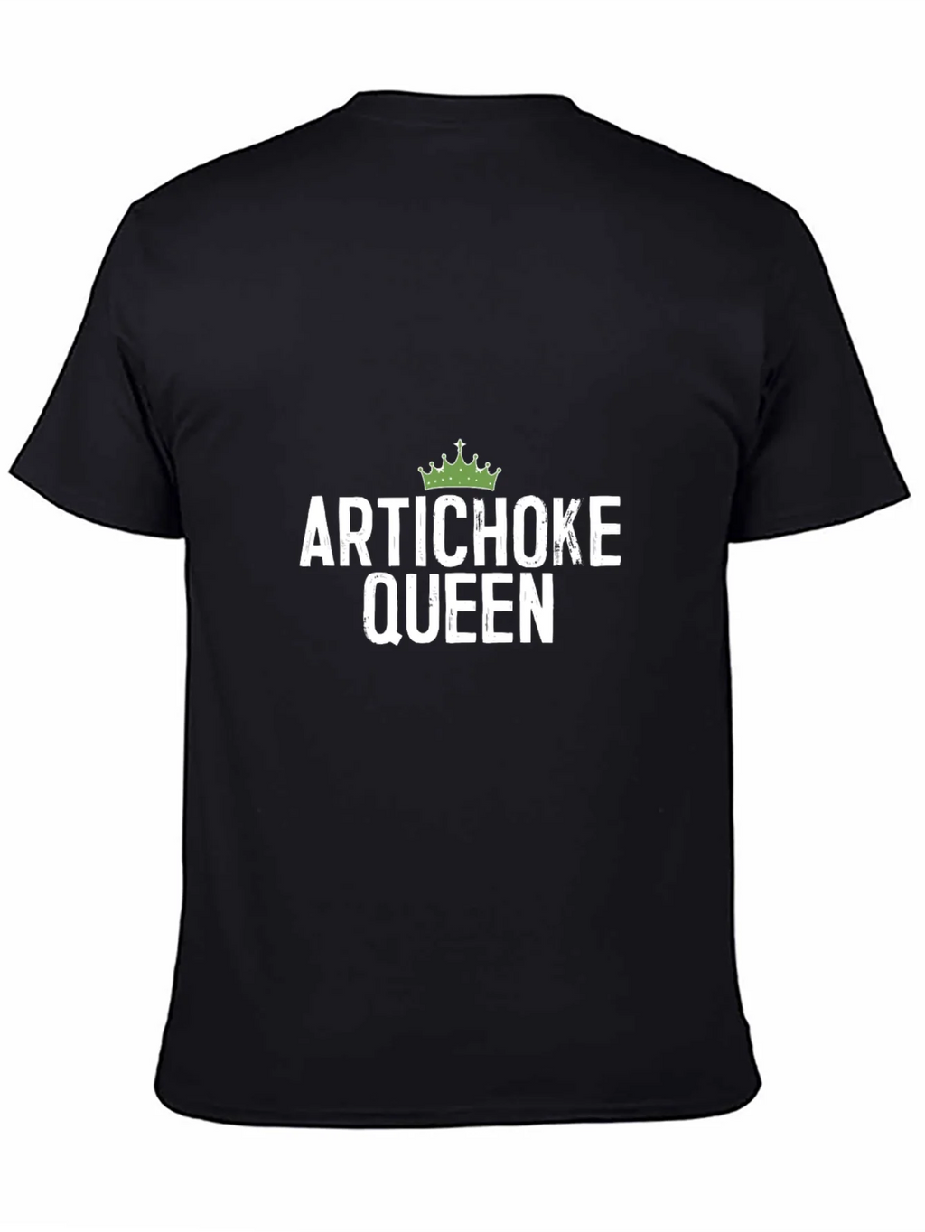 Artichoke Queen Graphic Tee - Black Cotton T-Shirt