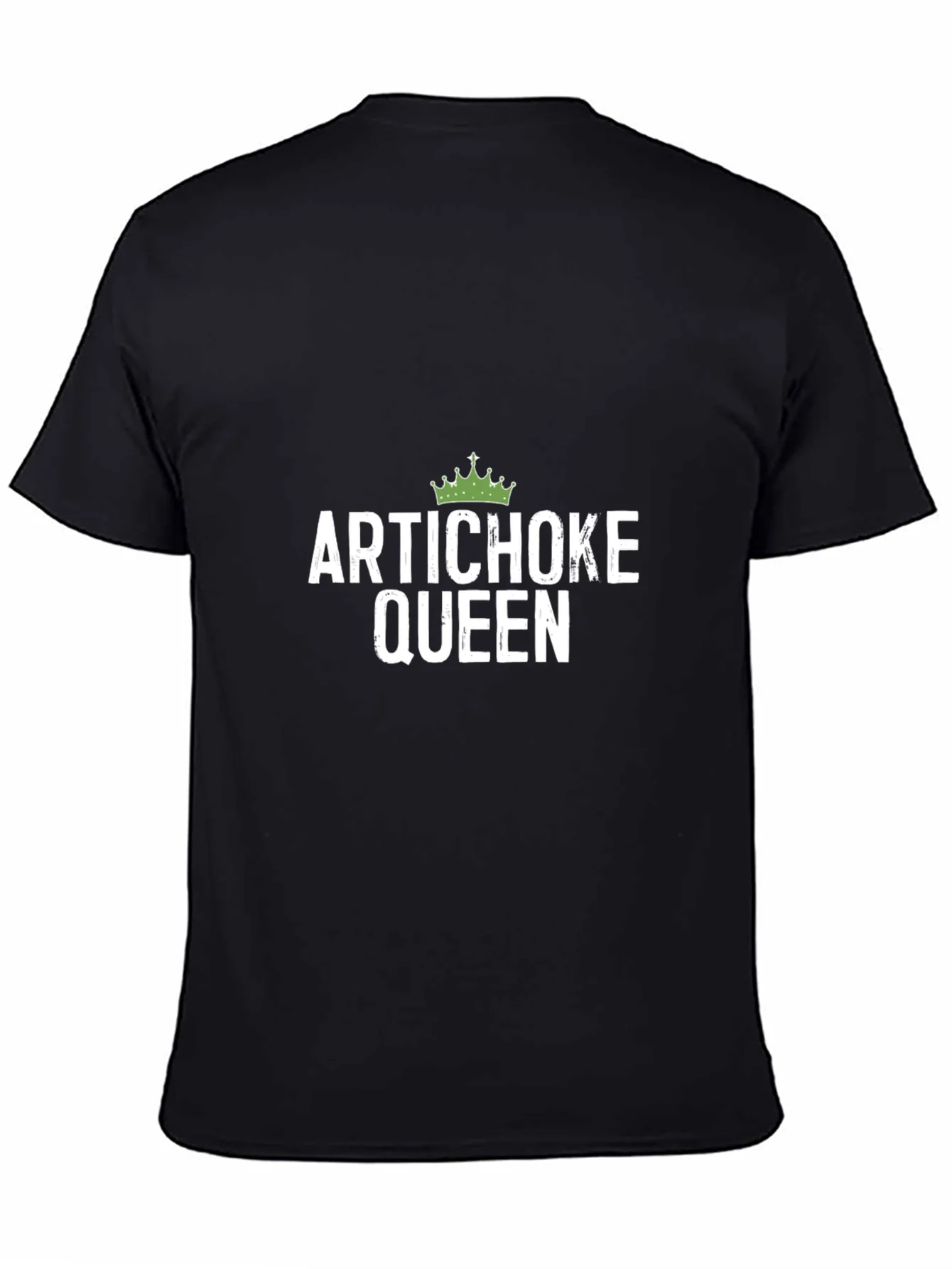 Artichoke Queen Graphic Tee - Black Cotton T-Shirt