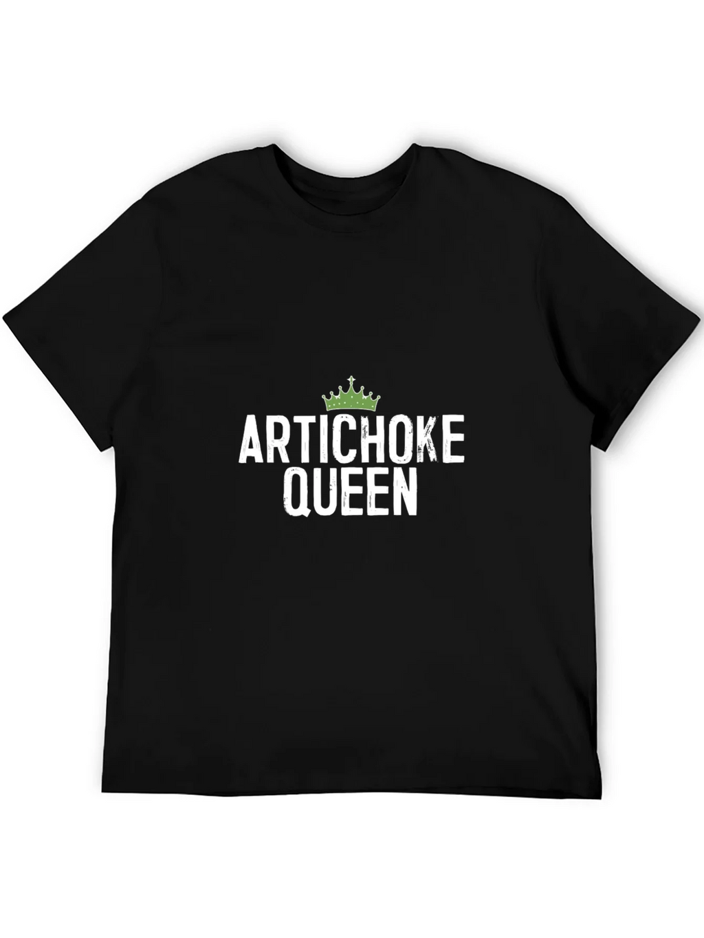 Artichoke Queen Graphic Tee - Black Cotton T-Shirt