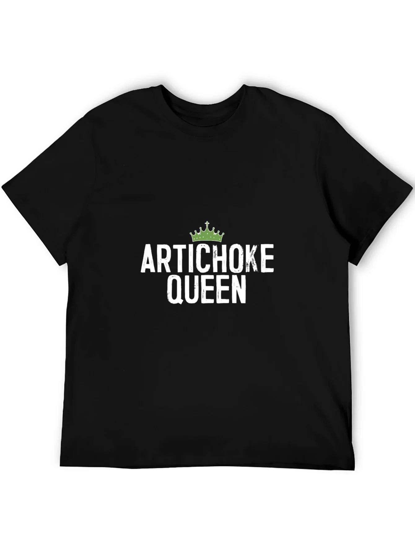 Artichoke Queen Graphic Tee - Black Cotton T-Shirt