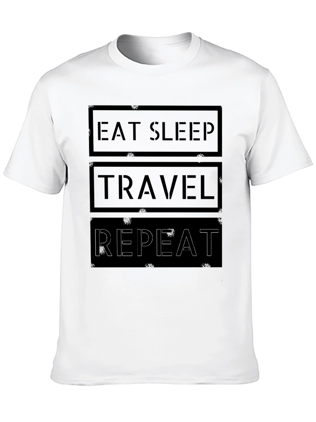 Eat Sleep Travel Repeat Graphic Tee