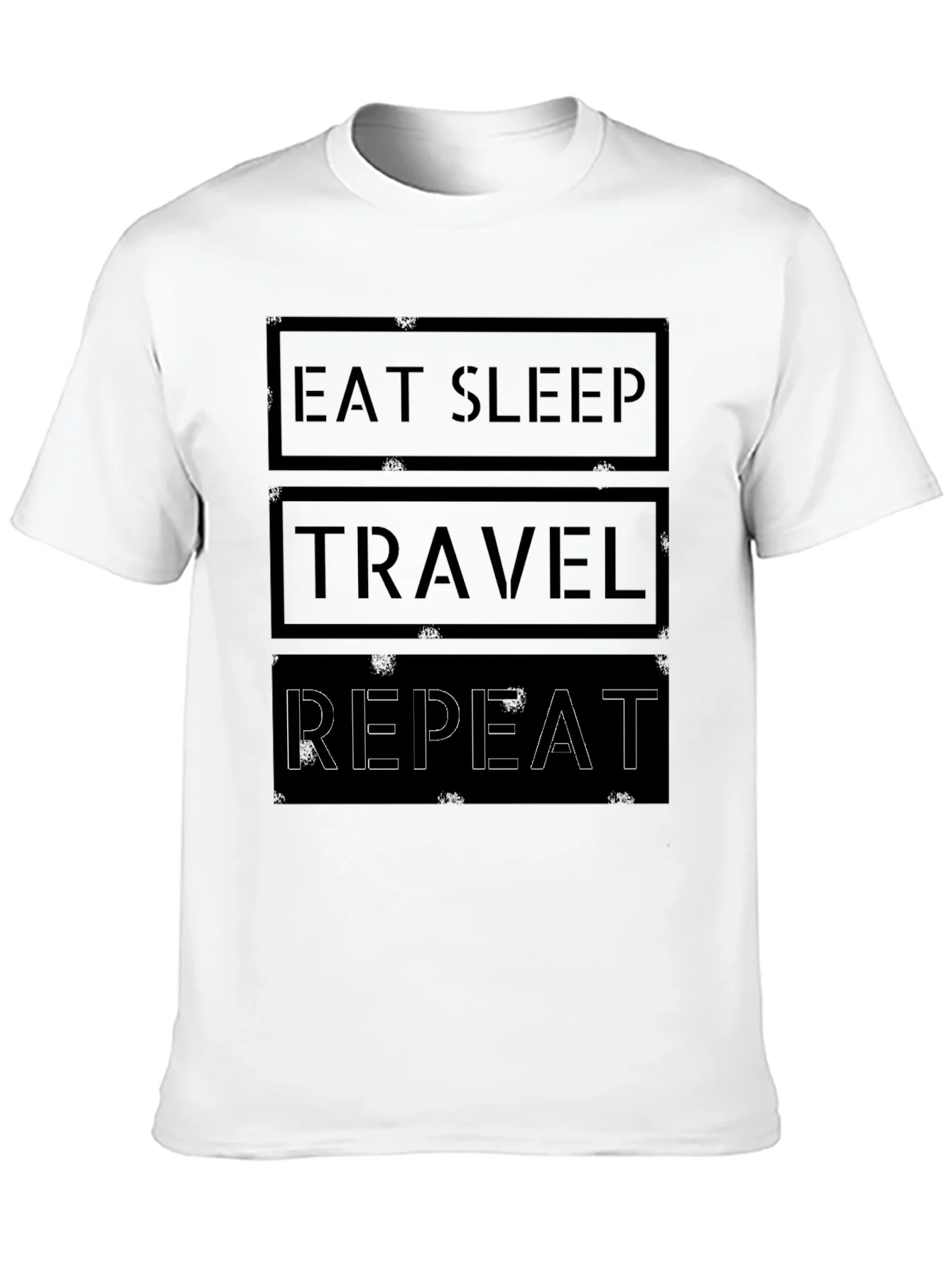 Eat Sleep Travel Repeat Graphic Tee