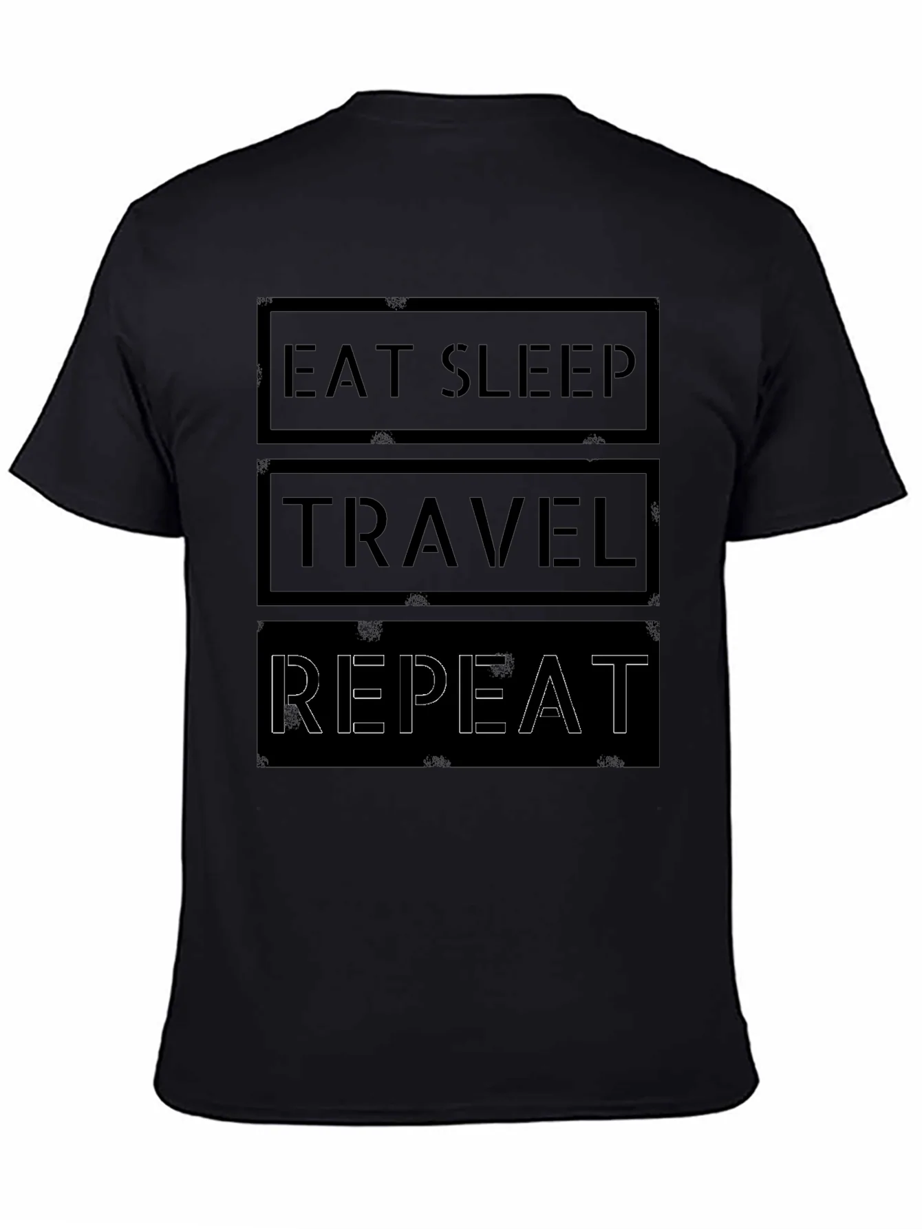 Eat Sleep Travel Repeat Graphic Tee