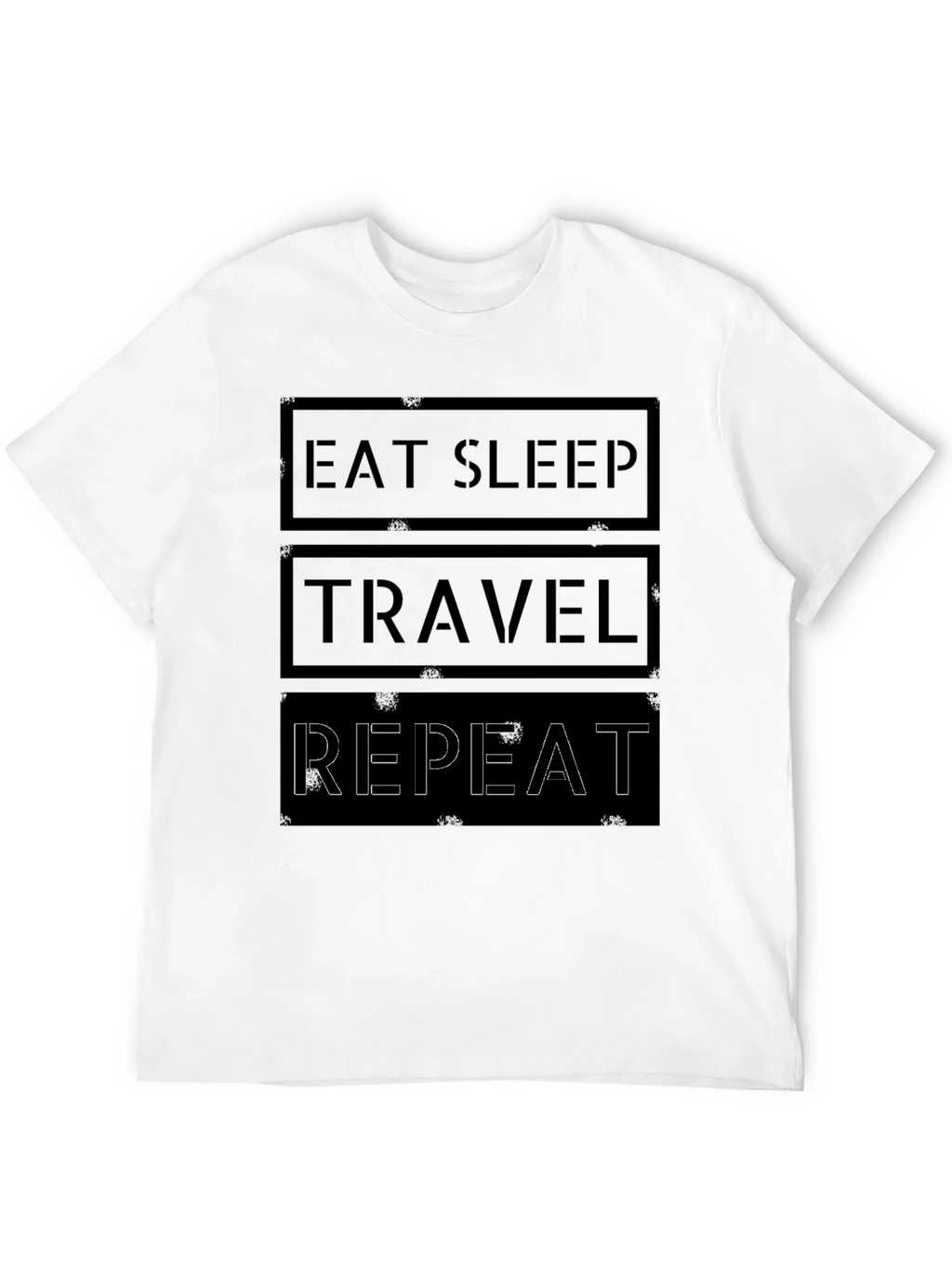 Eat Sleep Travel Repeat Graphic Tee