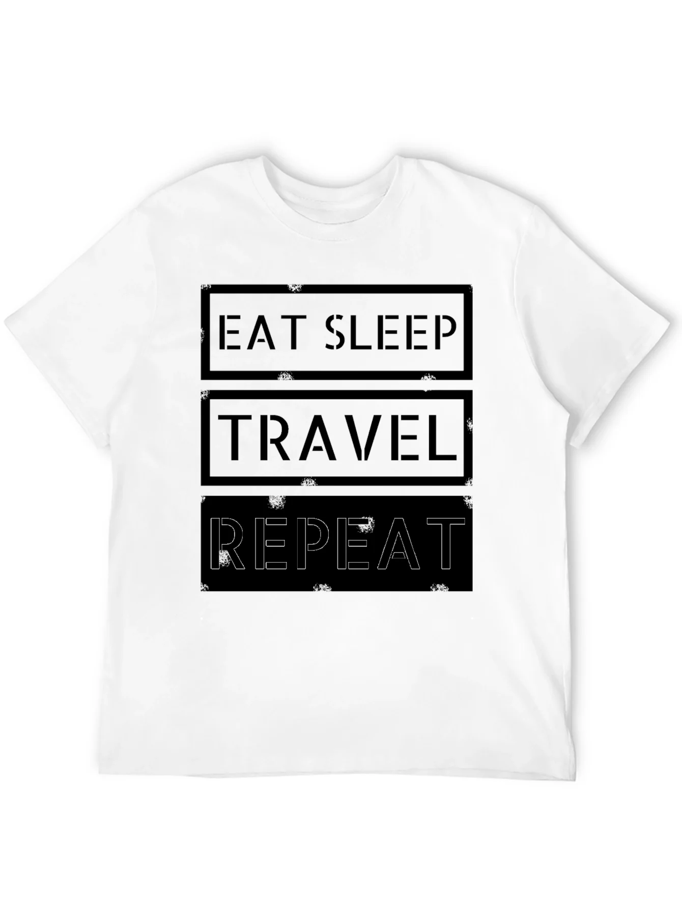 Eat Sleep Travel Repeat Graphic Tee
