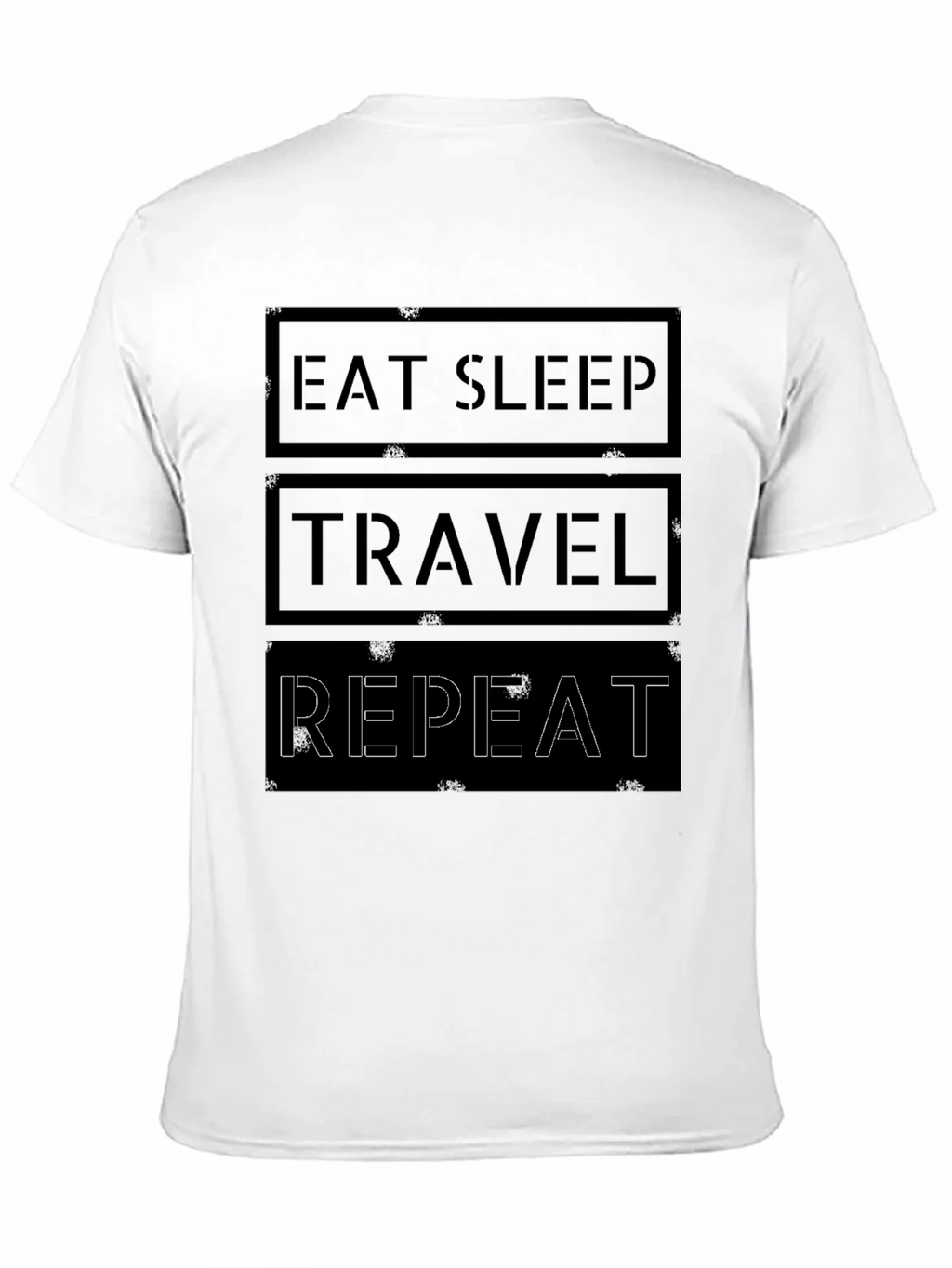 Eat Sleep Travel Repeat Graphic Tee