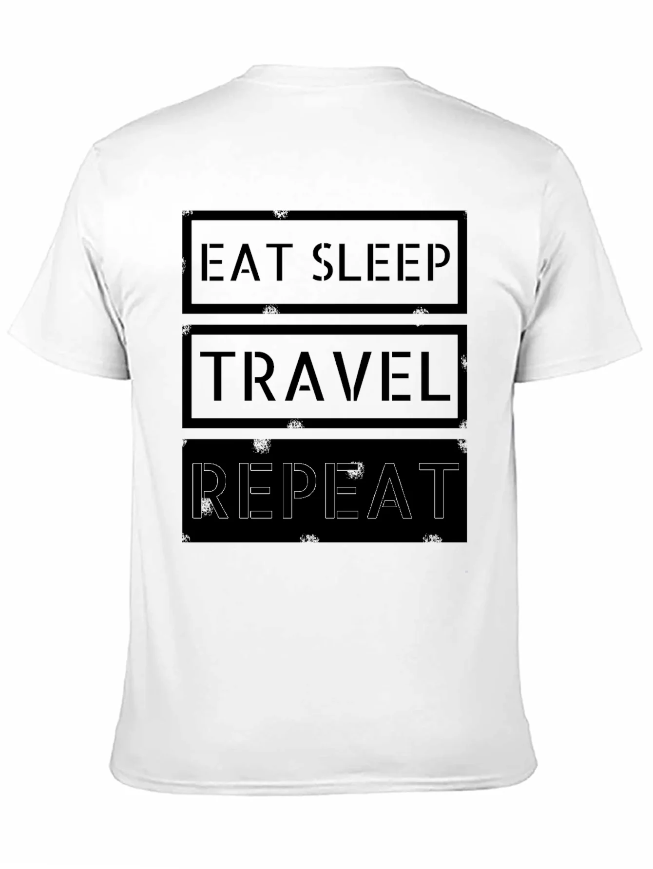 Eat Sleep Travel Repeat Graphic Tee