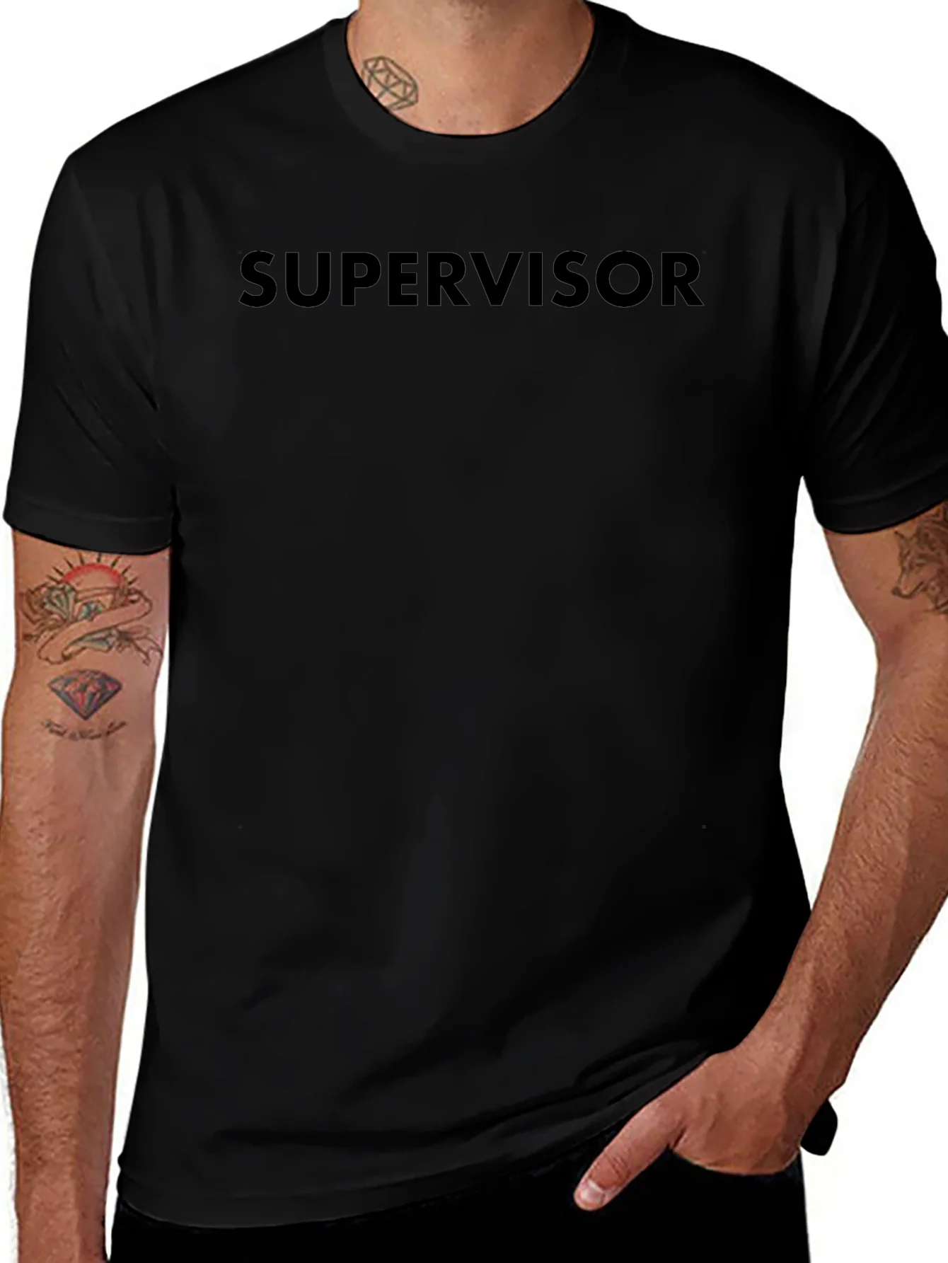 Supervisor Black T-Shirt
