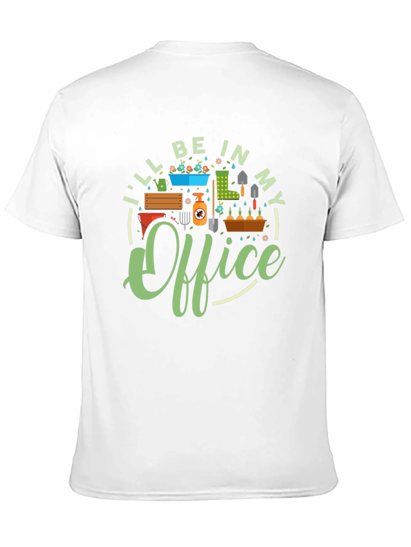 Gardeners In My Office Black T-Shirt