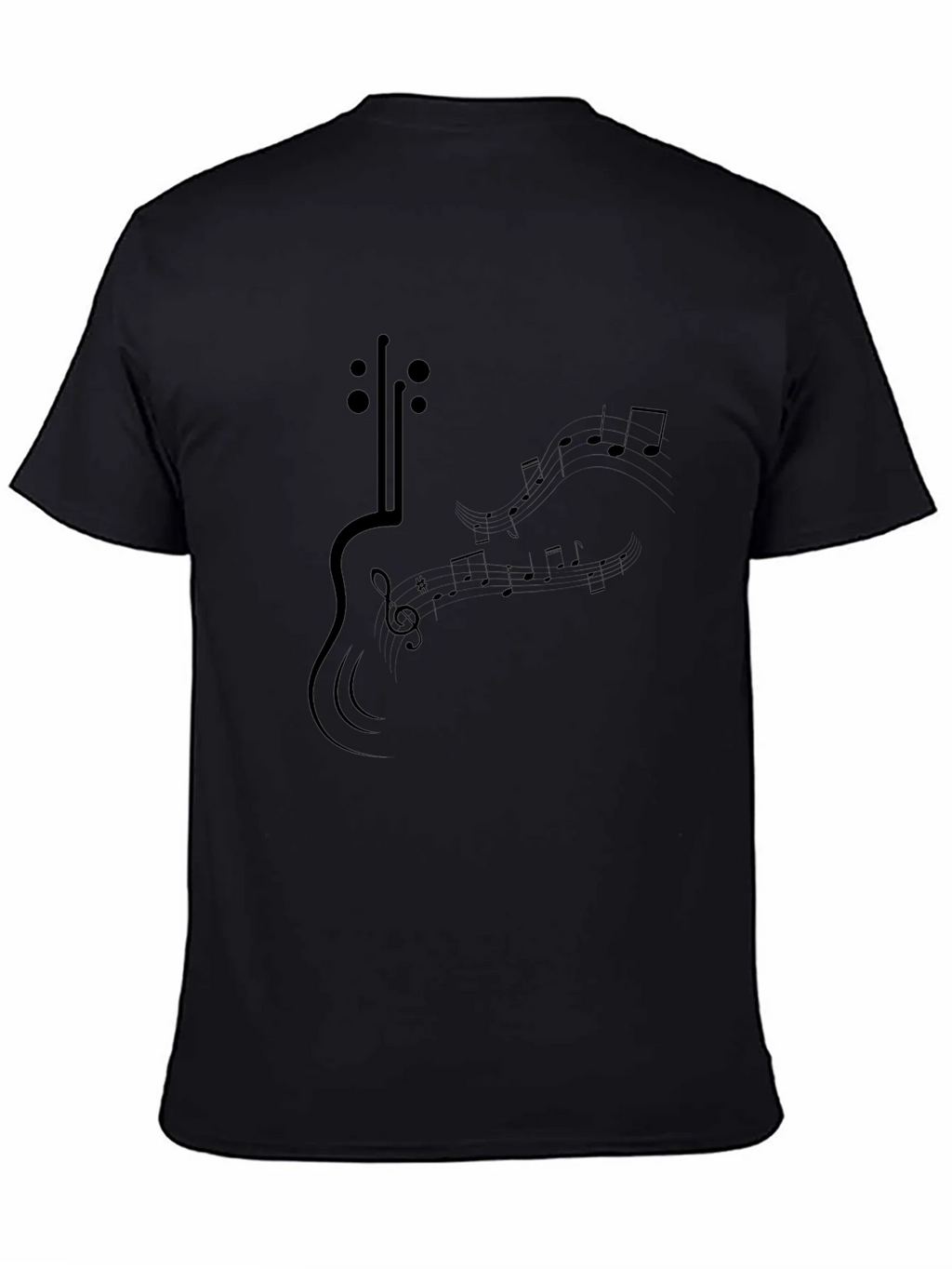 Musical Guitar Graphic T-Shirt