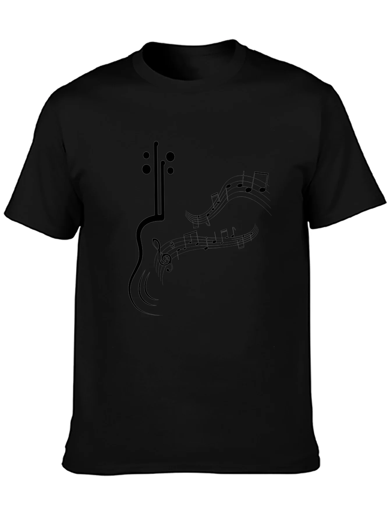 Musical Guitar Graphic T-Shirt
