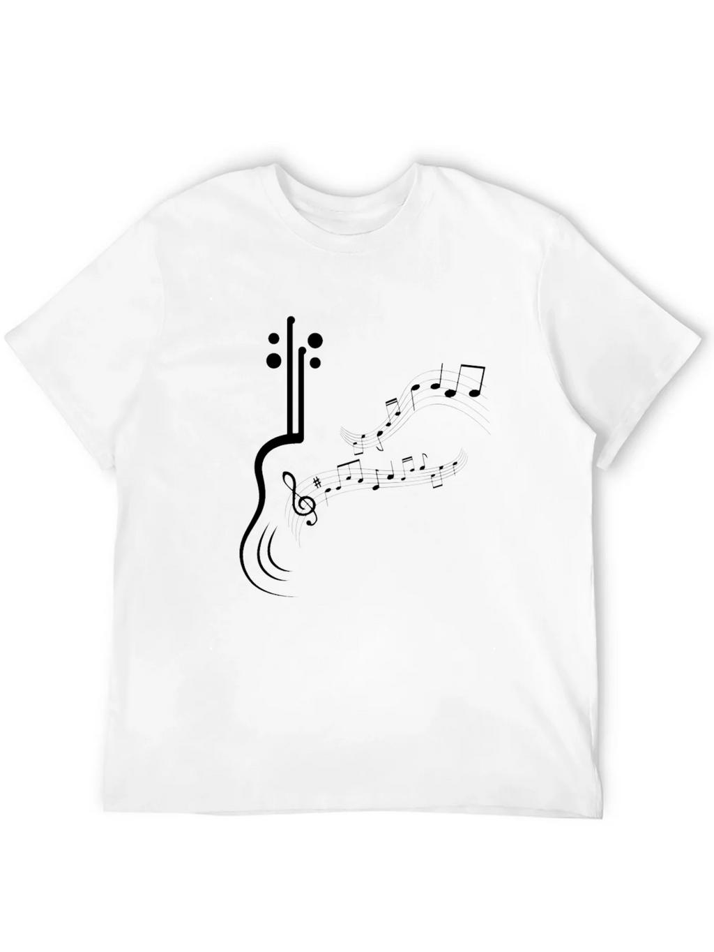 Musical Guitar Graphic T-Shirt
