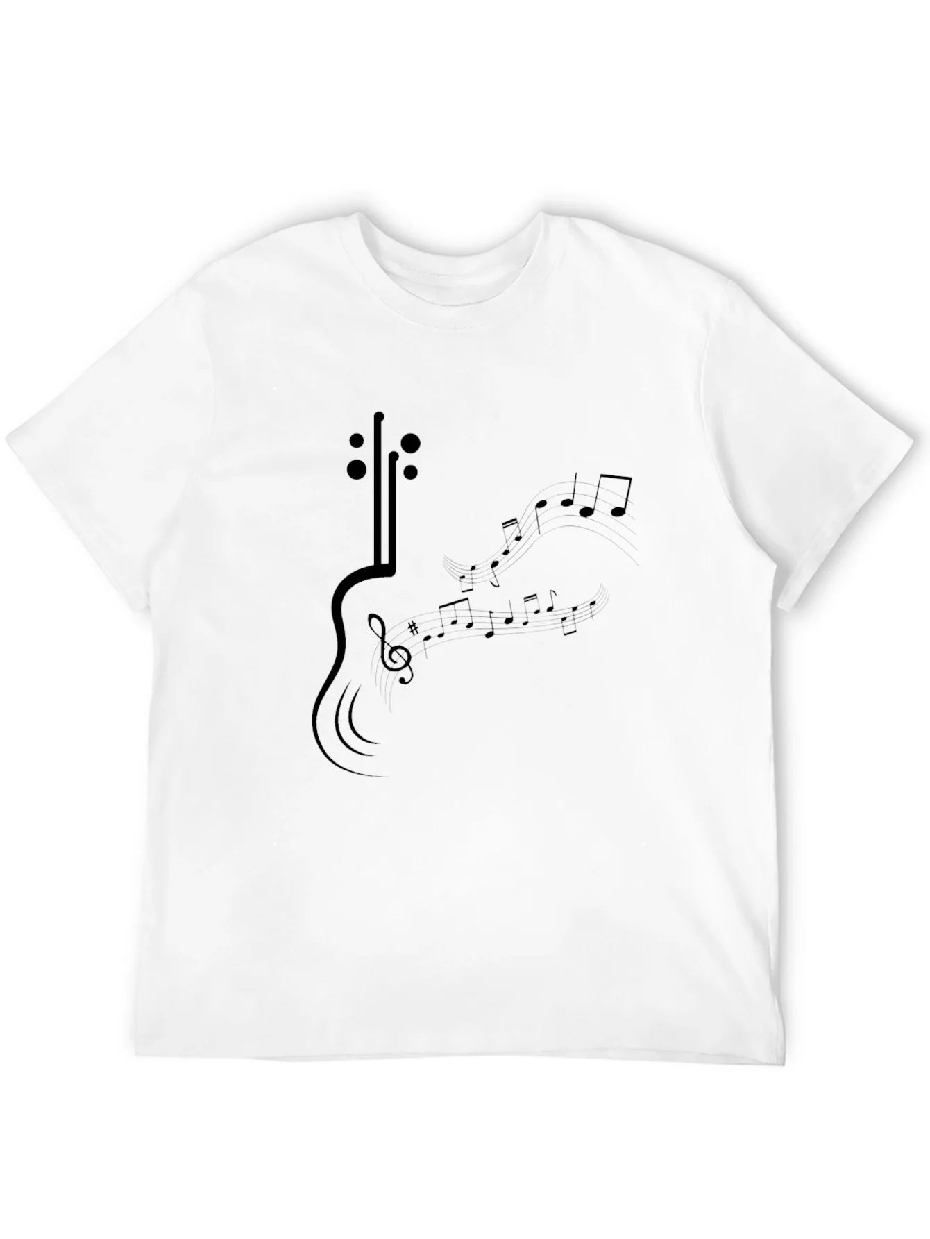 Musical Guitar Graphic T-Shirt