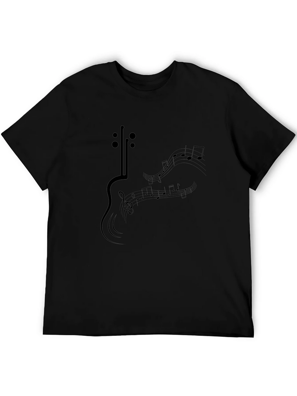 Musical Guitar Graphic T-Shirt