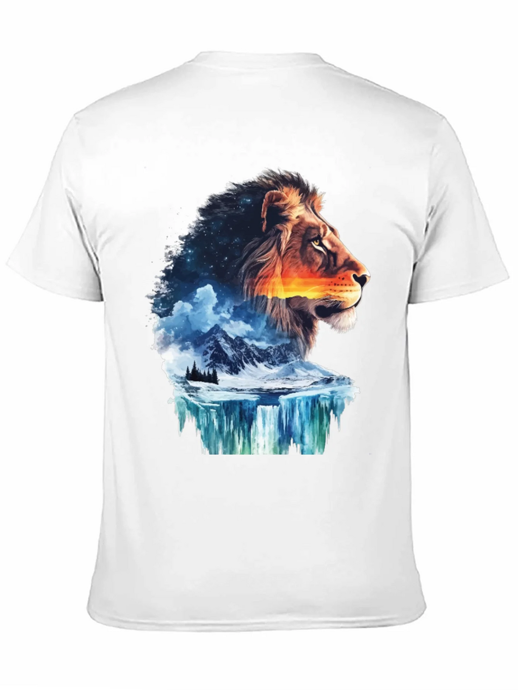 Lion Nature T-Shirt - Mens Graphic Tee