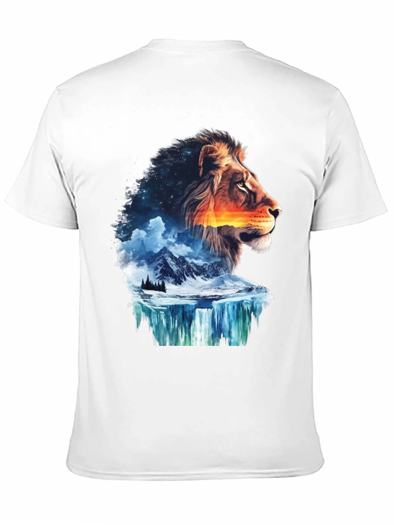 Lion Nature T-Shirt - Mens Graphic Tee
