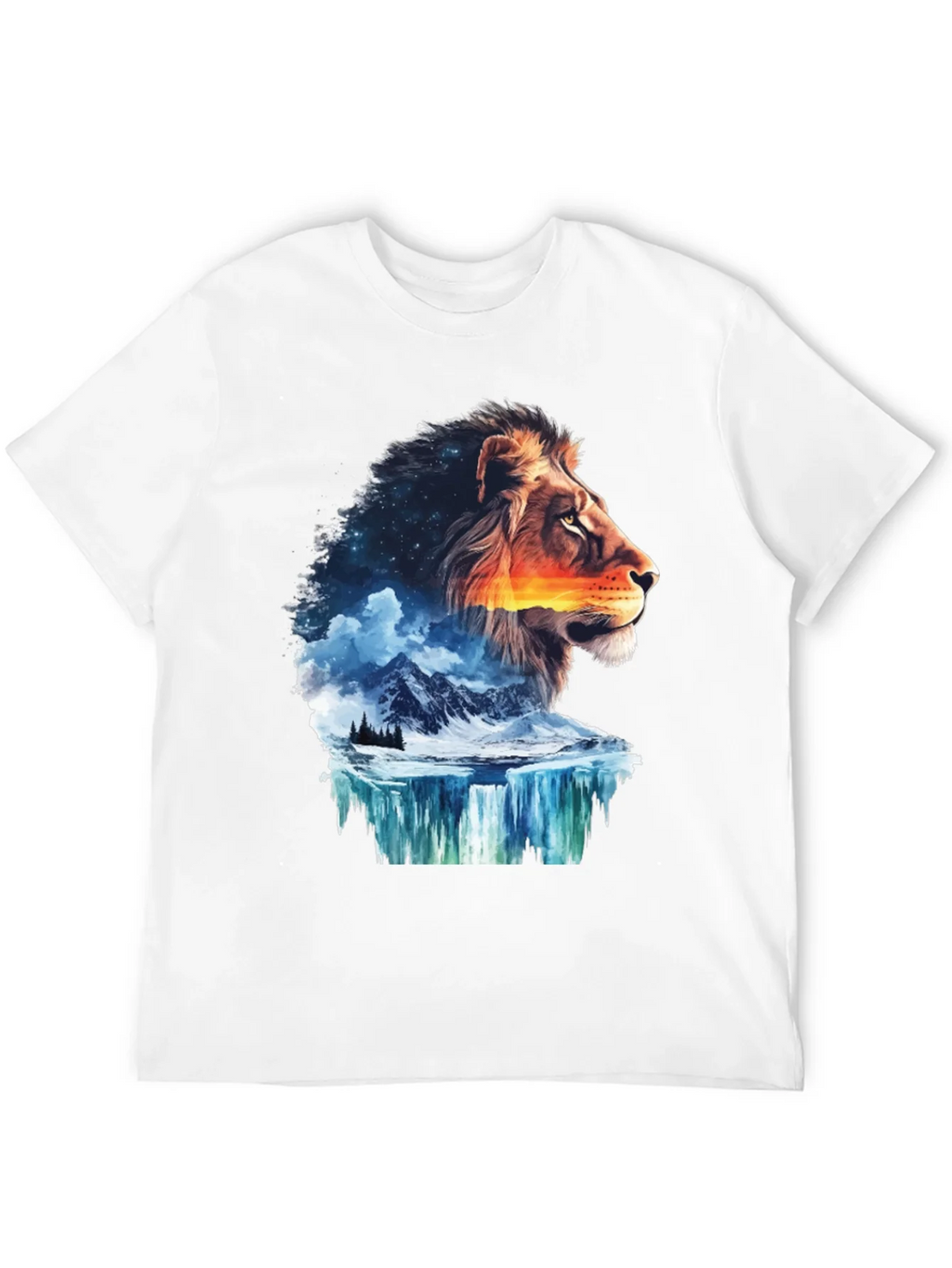 Lion Nature T-Shirt - Mens Graphic Tee