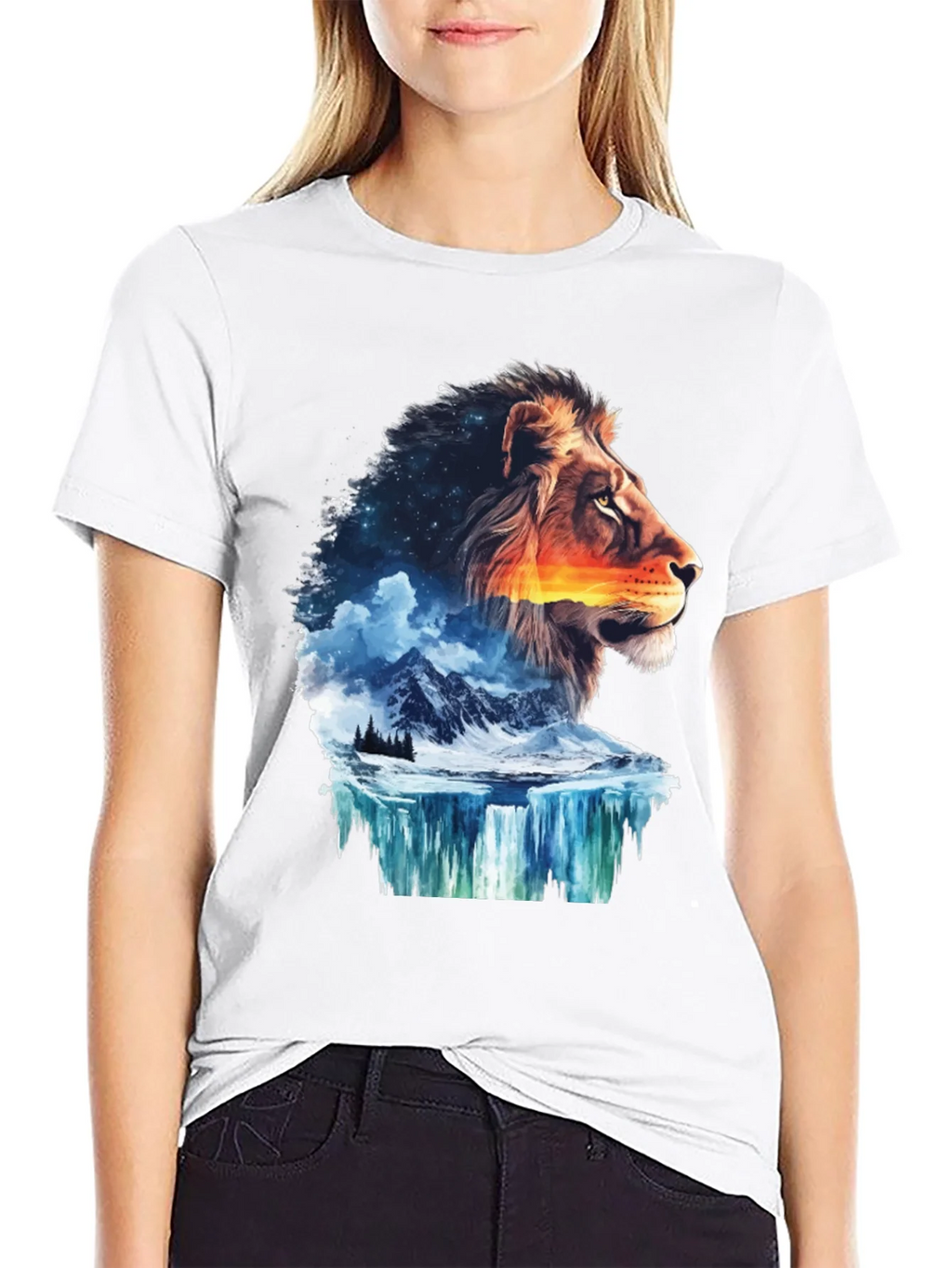 Lion Nature T-Shirt - Mens Graphic Tee
