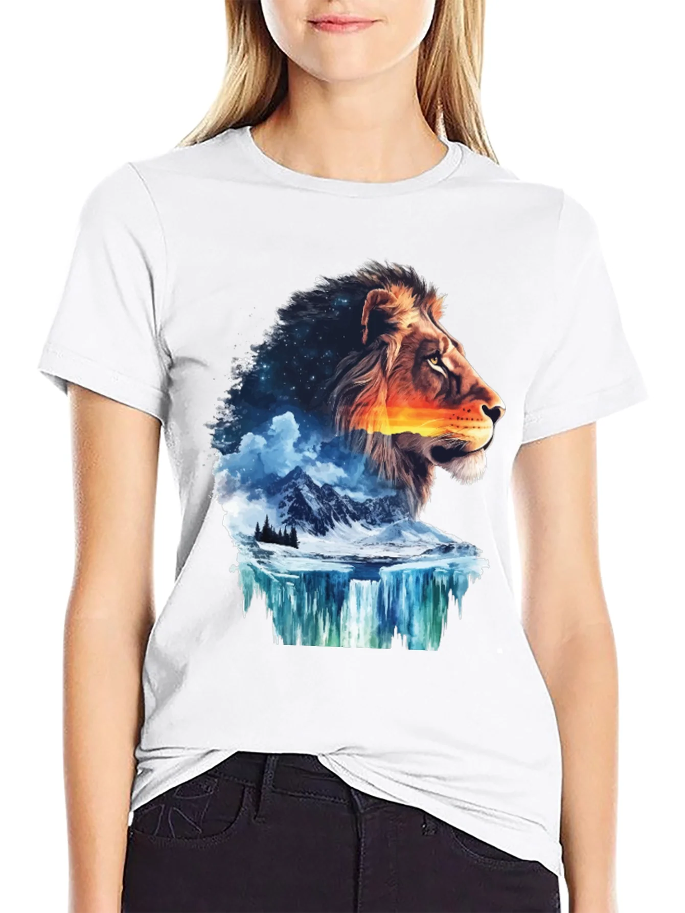 Lion Nature T-Shirt - Mens Graphic Tee