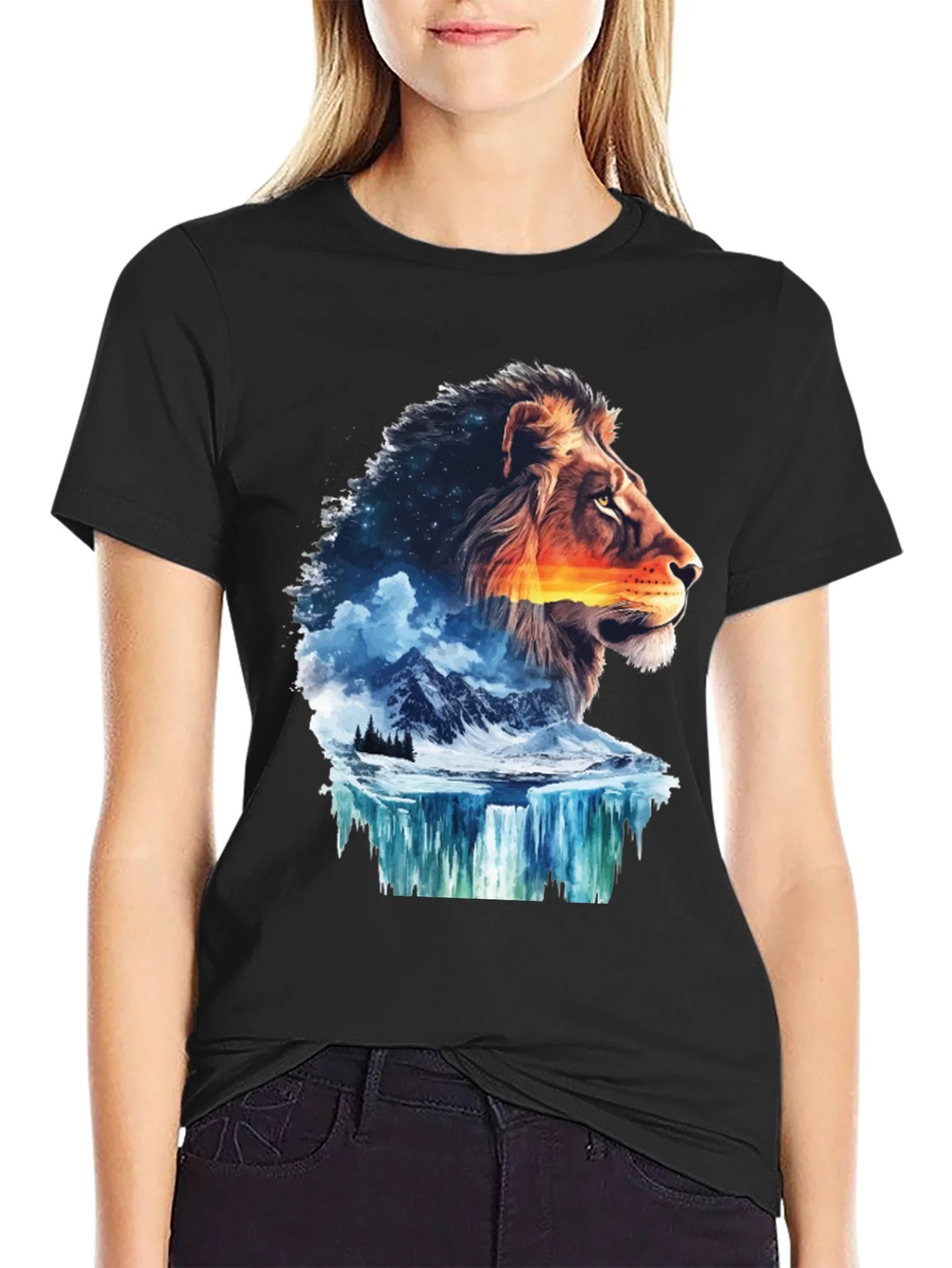 Lion Nature T-Shirt - Mens Graphic Tee