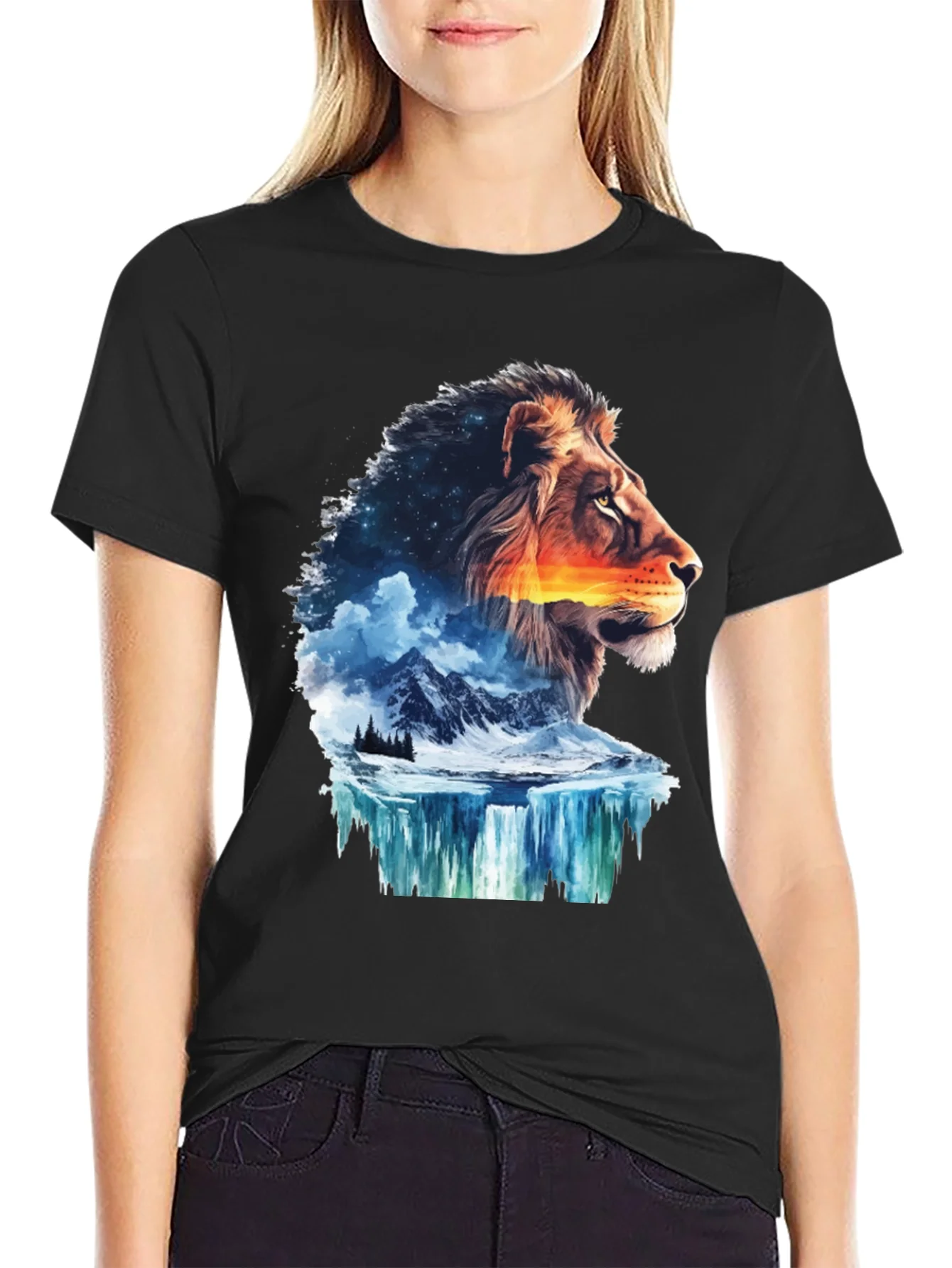 Lion Nature T-Shirt - Mens Graphic Tee