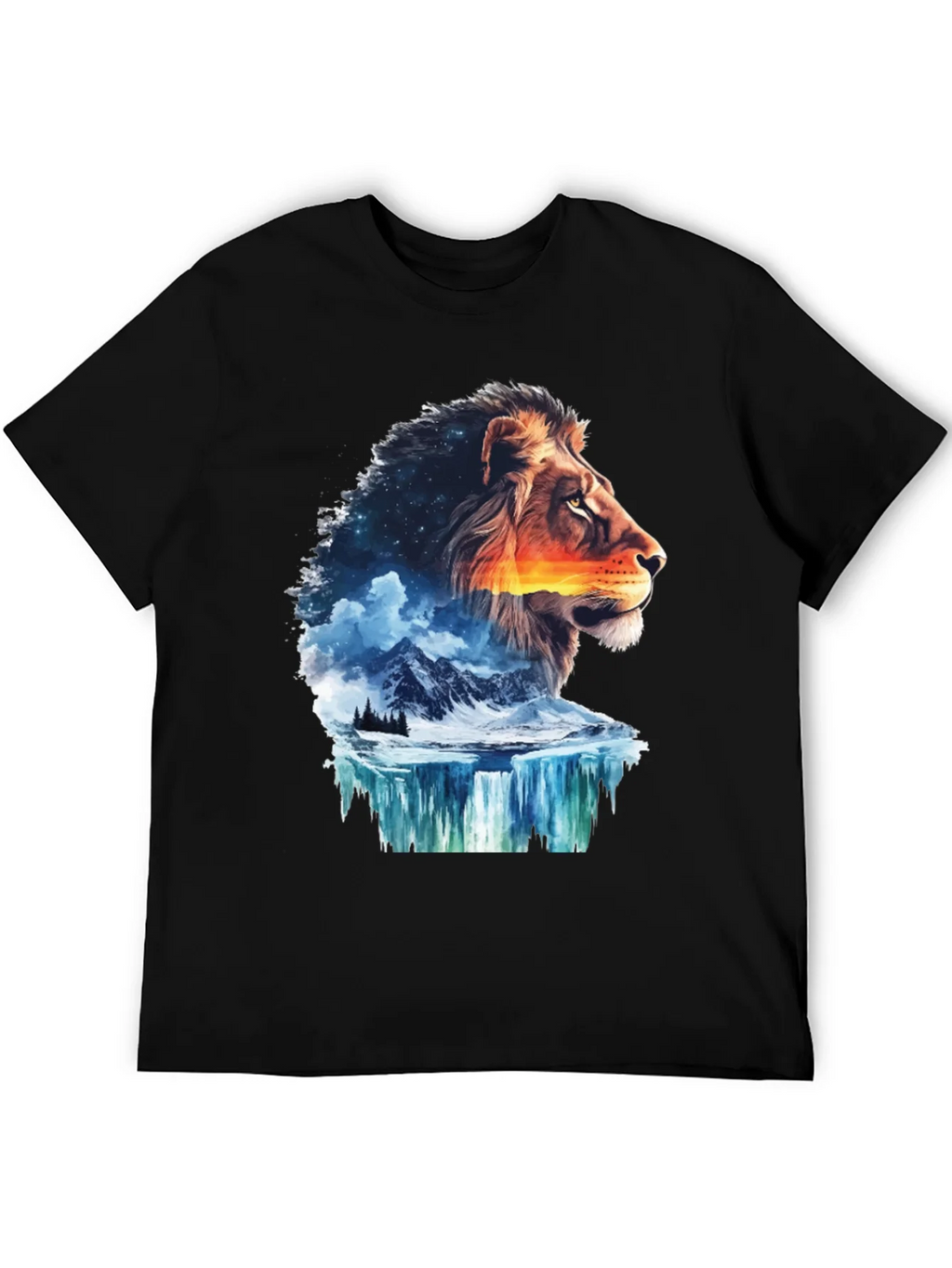 Lion Nature T-Shirt - Mens Graphic Tee