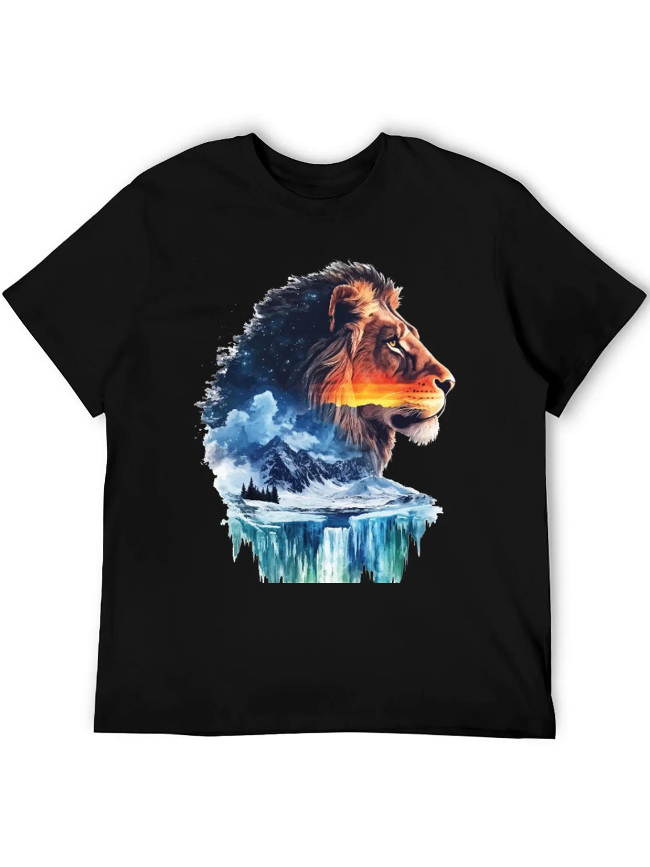 Lion Nature T-Shirt - Mens Graphic Tee