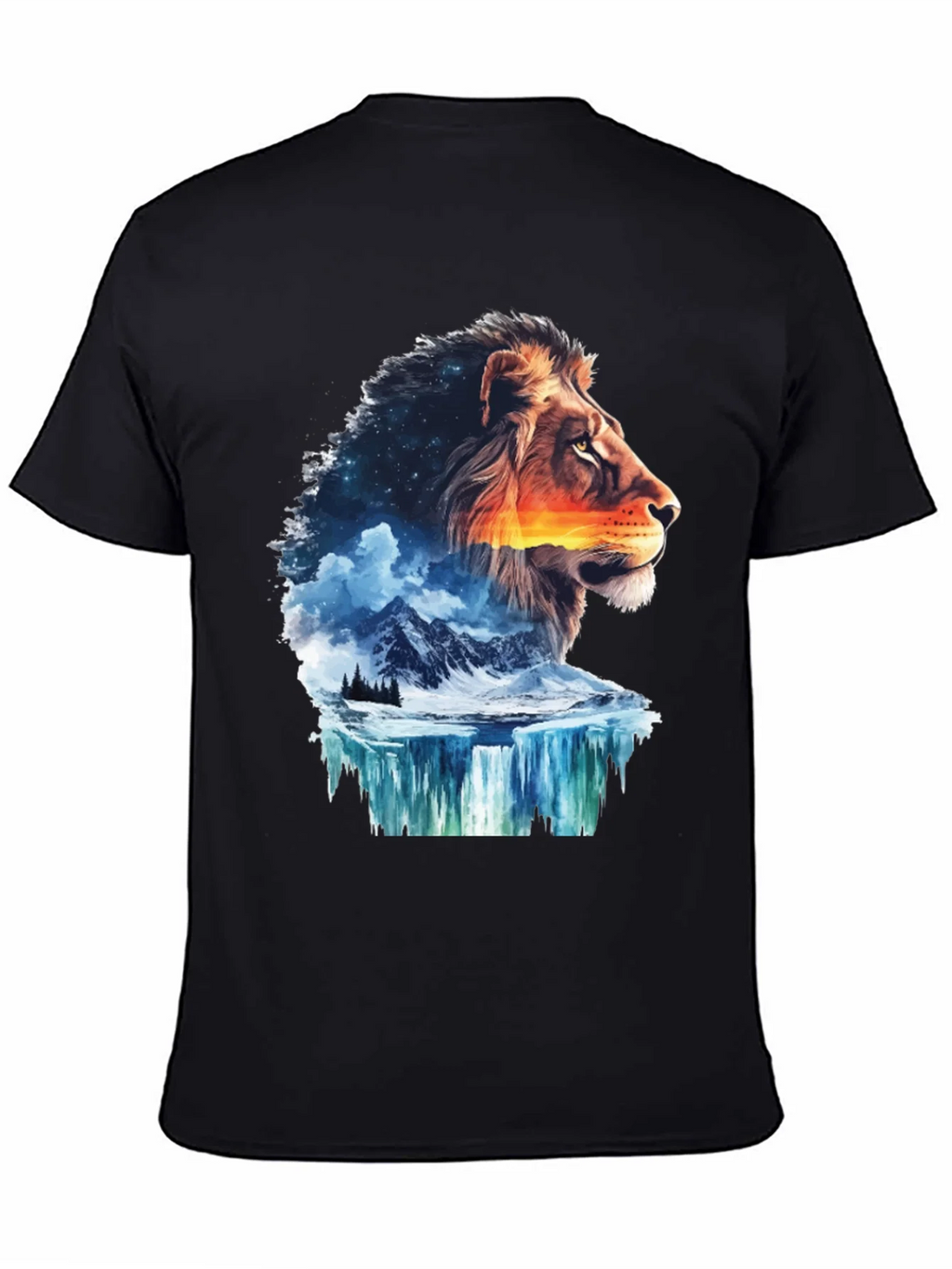 Lion Nature T-Shirt - Mens Graphic Tee