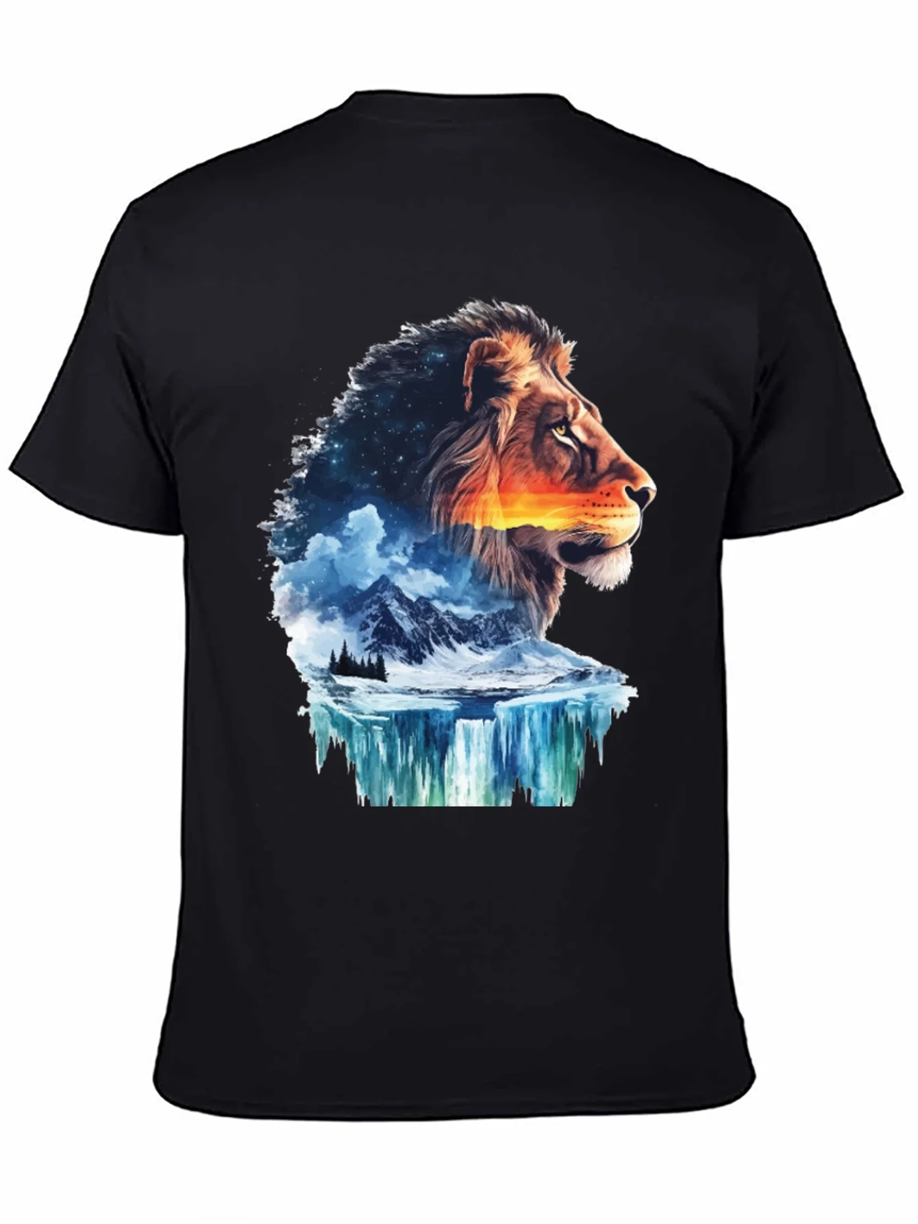 Lion Nature T-Shirt - Mens Graphic Tee