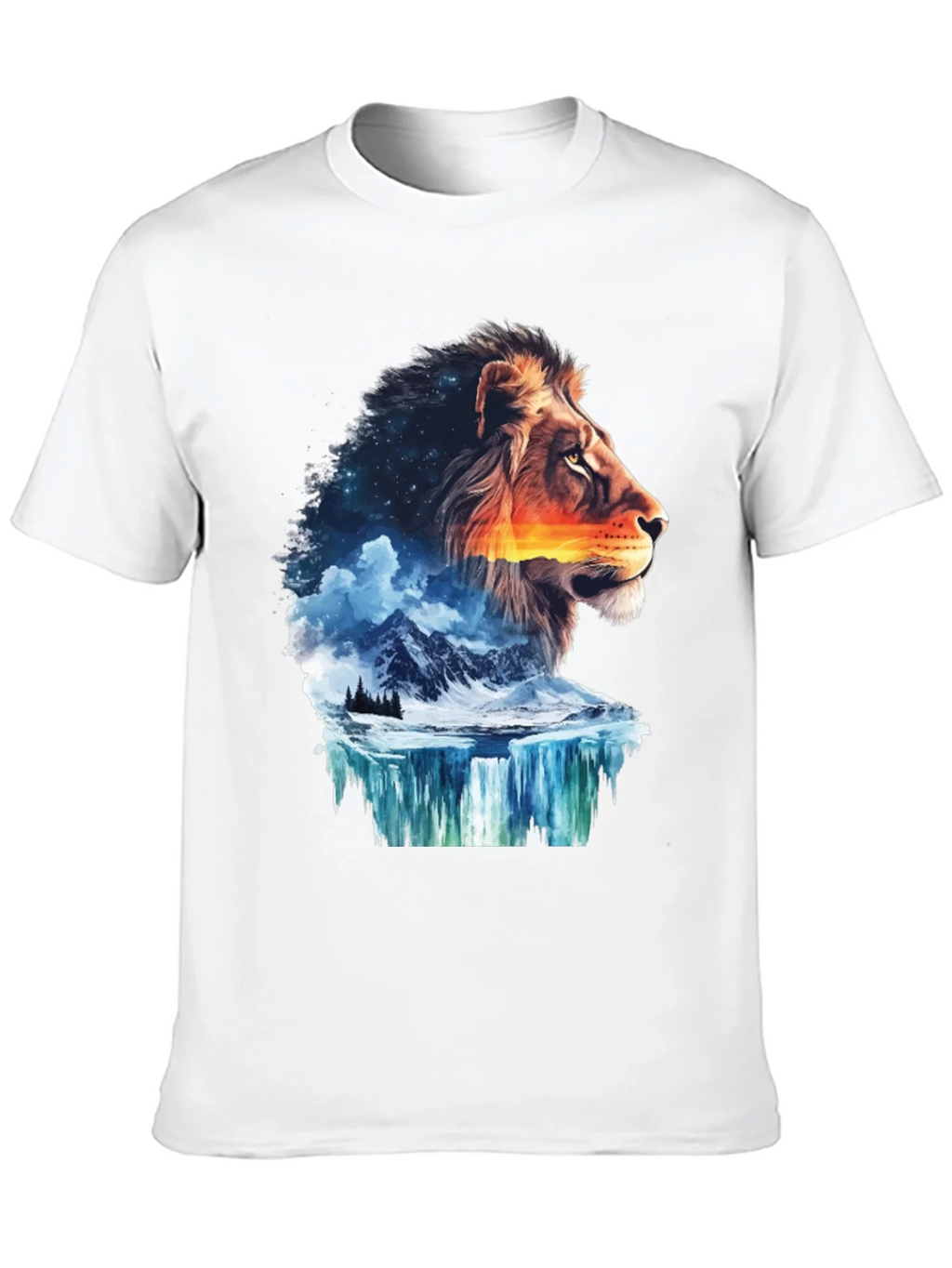 Lion Nature T-Shirt - Mens Graphic Tee
